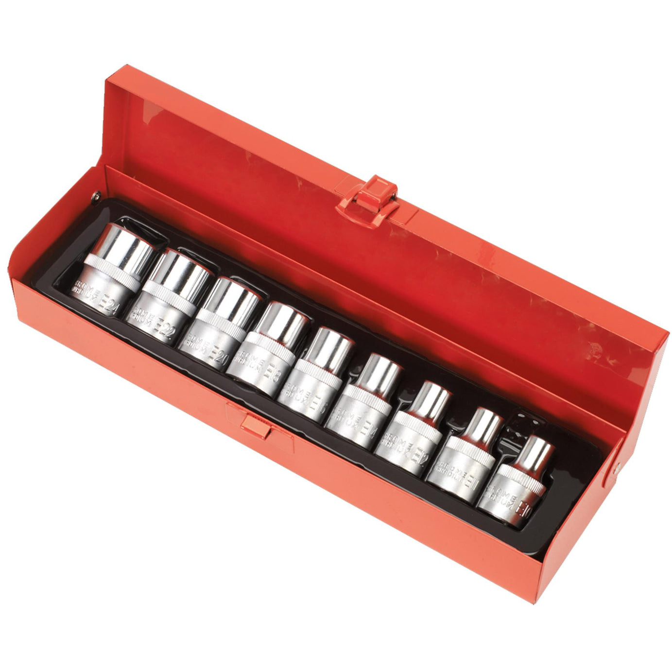 Sealey TRX-Star* Female Socket Set 9pc 1/2"Sq Drive E10-E24