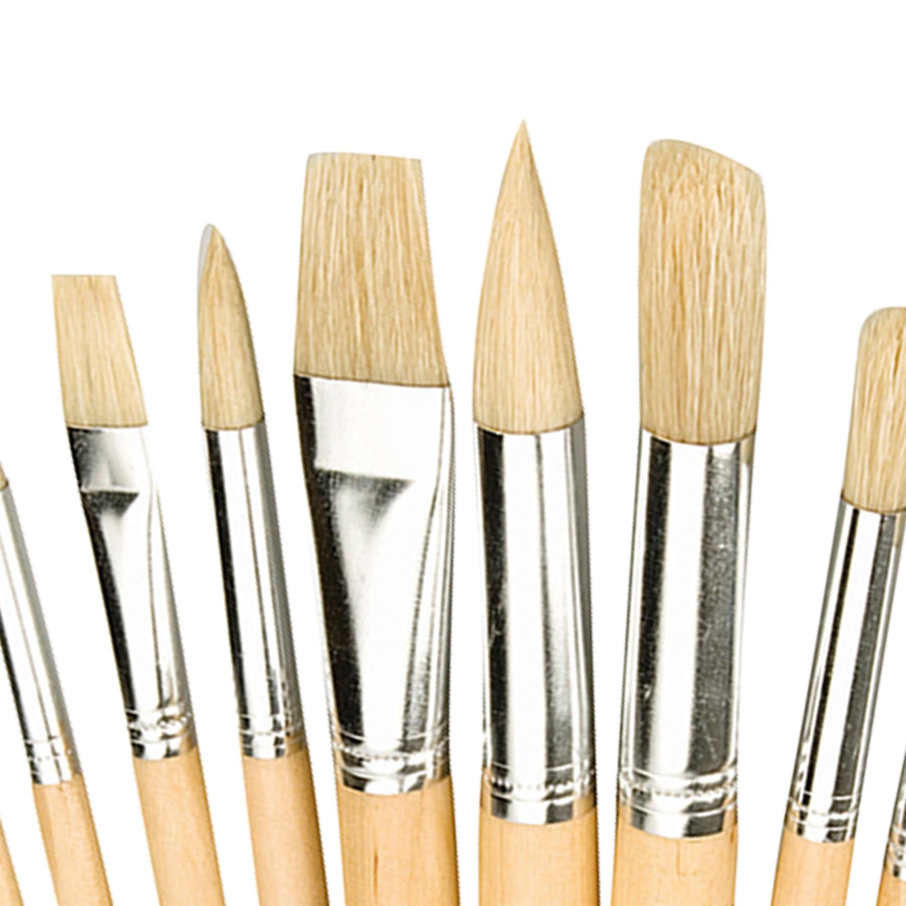 12Pce Artists Paint Brush Set Mixed Tips For Finishing Work, Painting & Priming