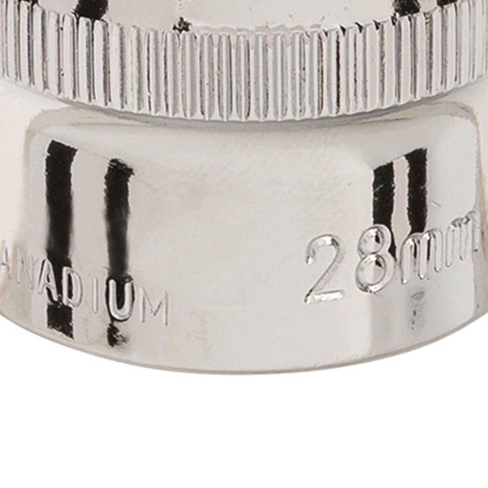 Socket 1/2" Drive Metric Hex Square 28mm Individual Hex Polished Crv Quality