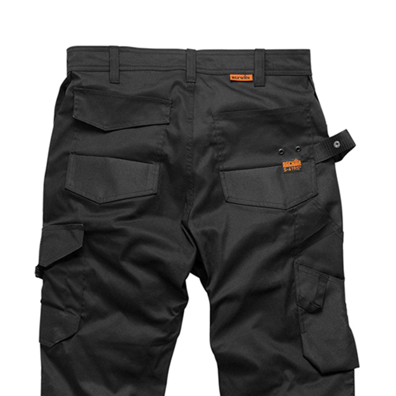 Scruffs Trade Flex Slim Fit Work Trousers Black 32 Regular Men's Stretchable Flexible New