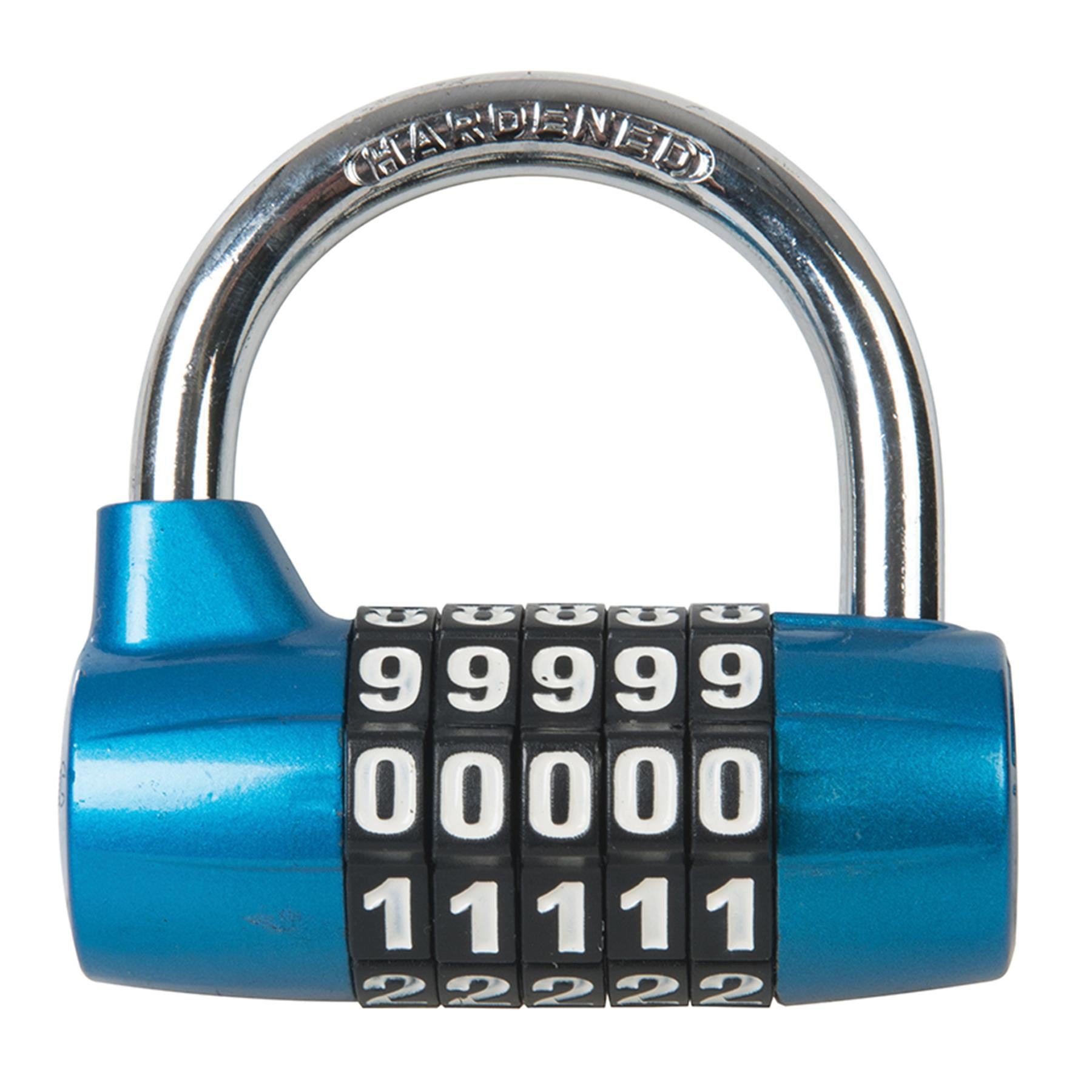 5-Digit Combination Padlock Suitcase Closet Shackle Security Locks UK