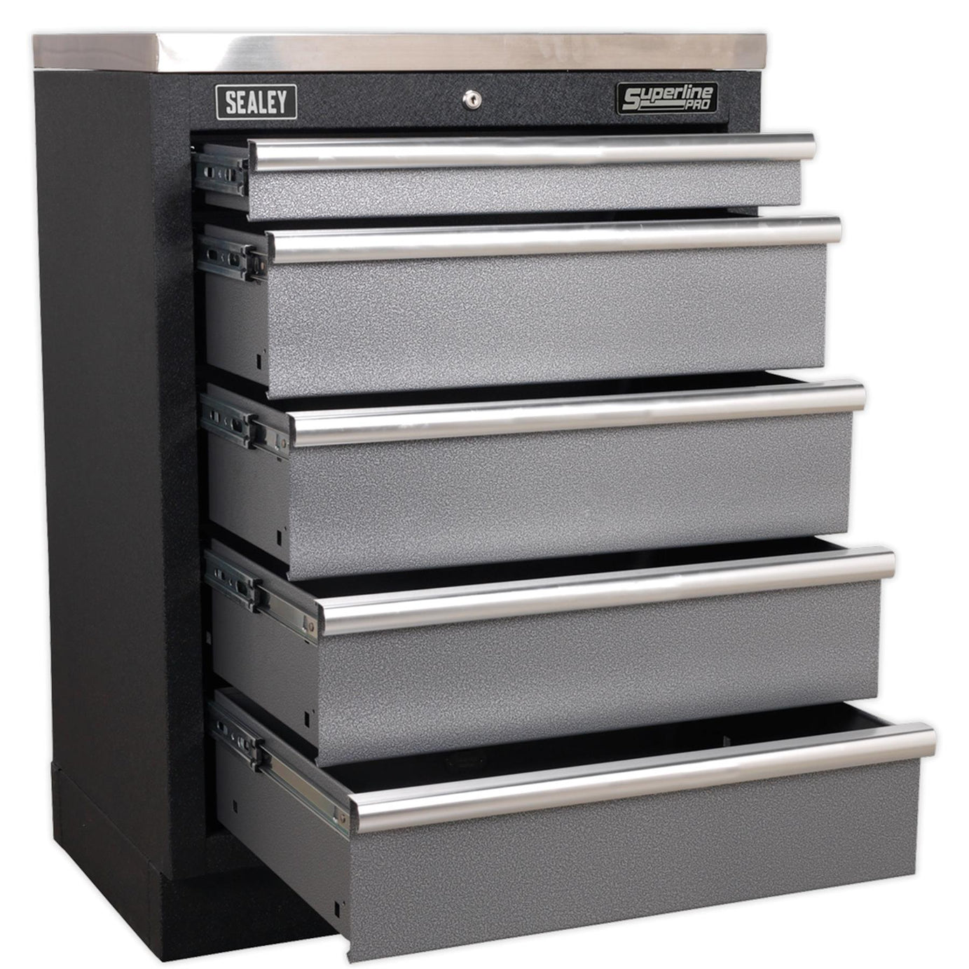 Sealey Modular 5 Drawer Cabinet High Quality lock with two keys. 680mm