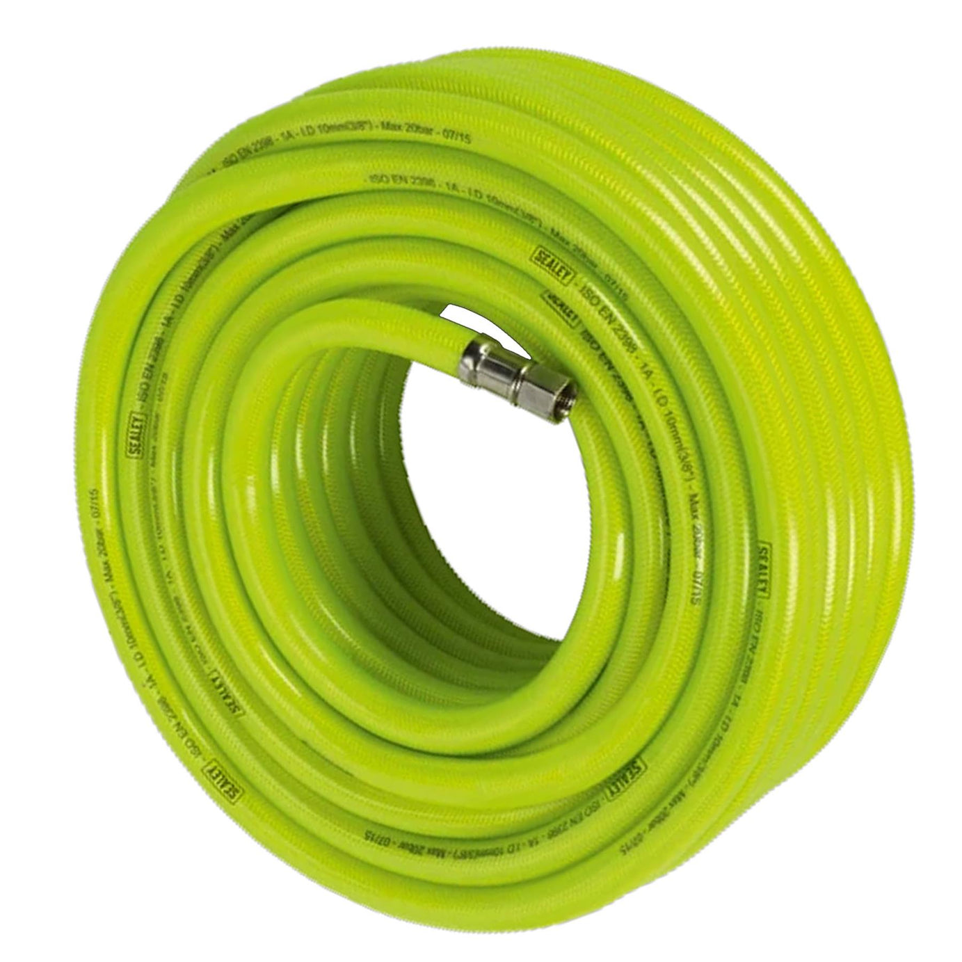 Sealey Air Hose High-Visibility 20m x 10mm with 1/4"BSP Unions