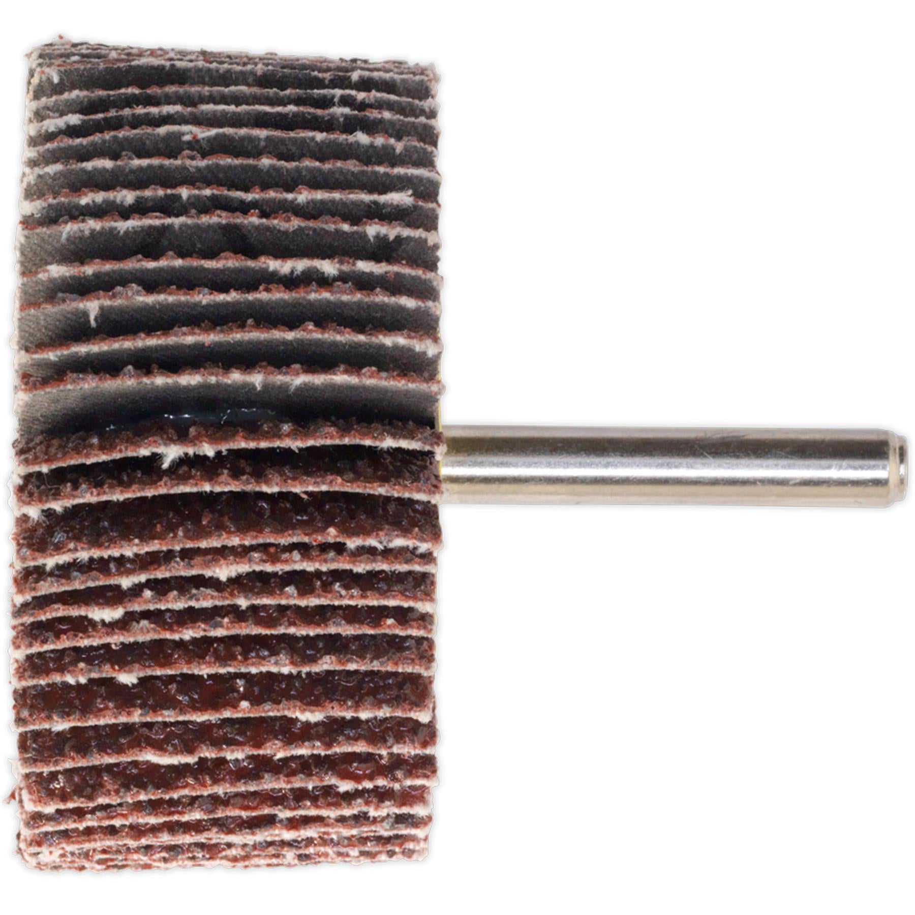 Sealey Flap Wheel Ø25 x 10mm 6mm Shaft 60Grit
