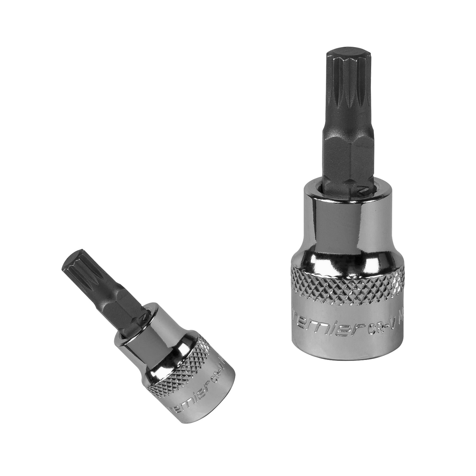Sealey Spline Socket Bit M8 3/8"Sq Drive  Chrome Vanadium Steel