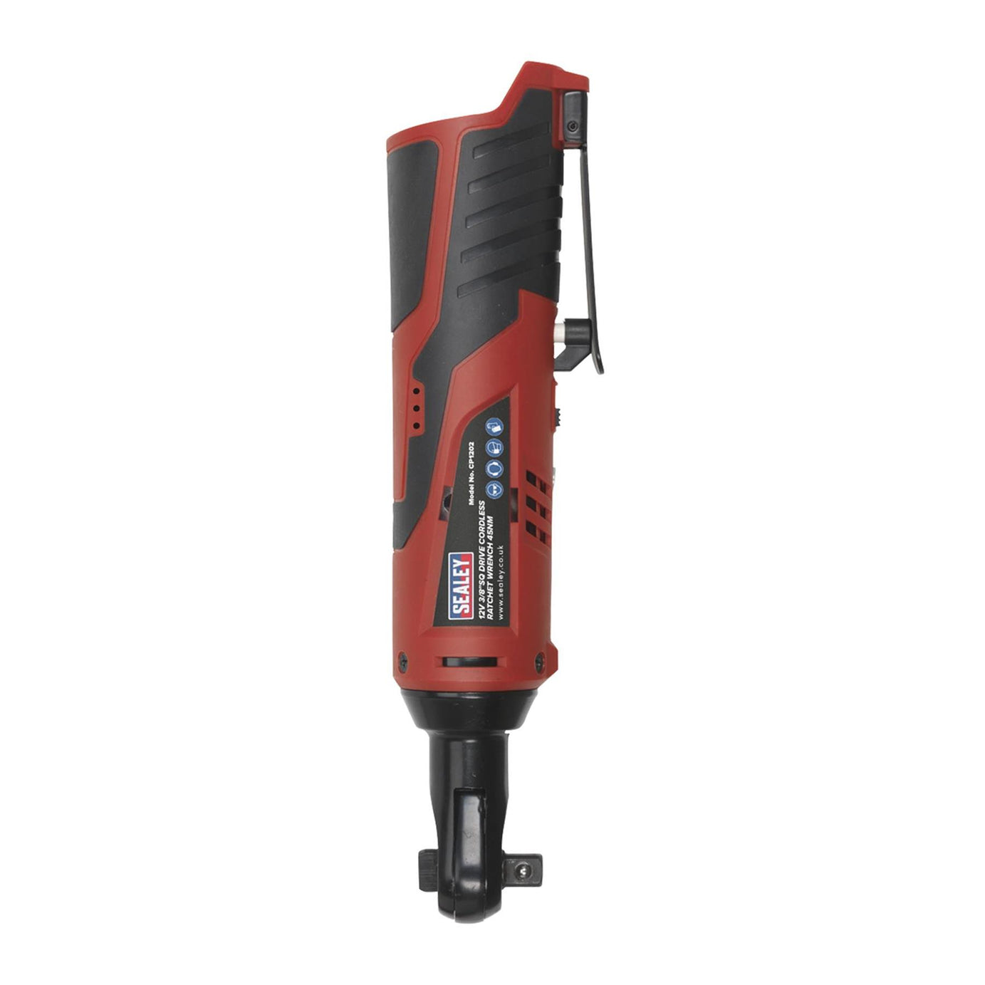 Sealey CP1202KIT Cordless Ratchet Wrench Kit 3/8"Sq Drive 12V Li-ion 2 Batteries