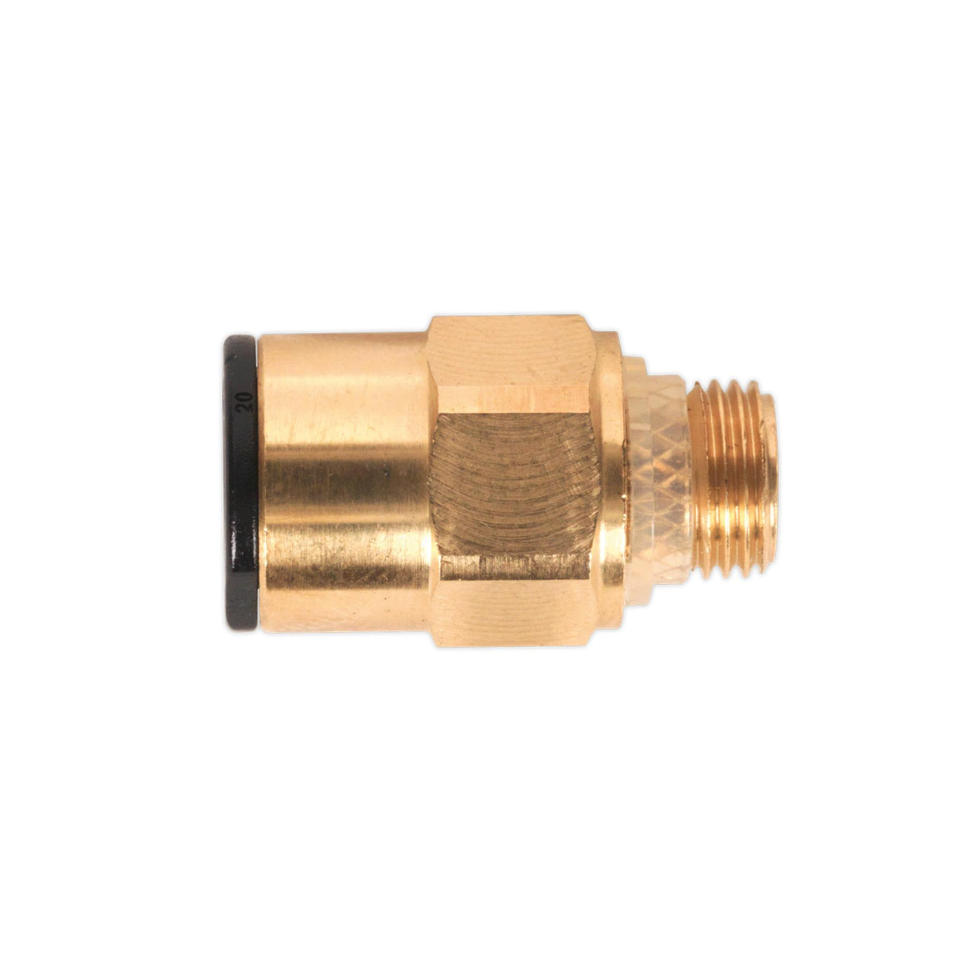 Sealey Brass SuperThread Str Adaptor 8mmx1/8"BSP Pk of 2 (RM010811)