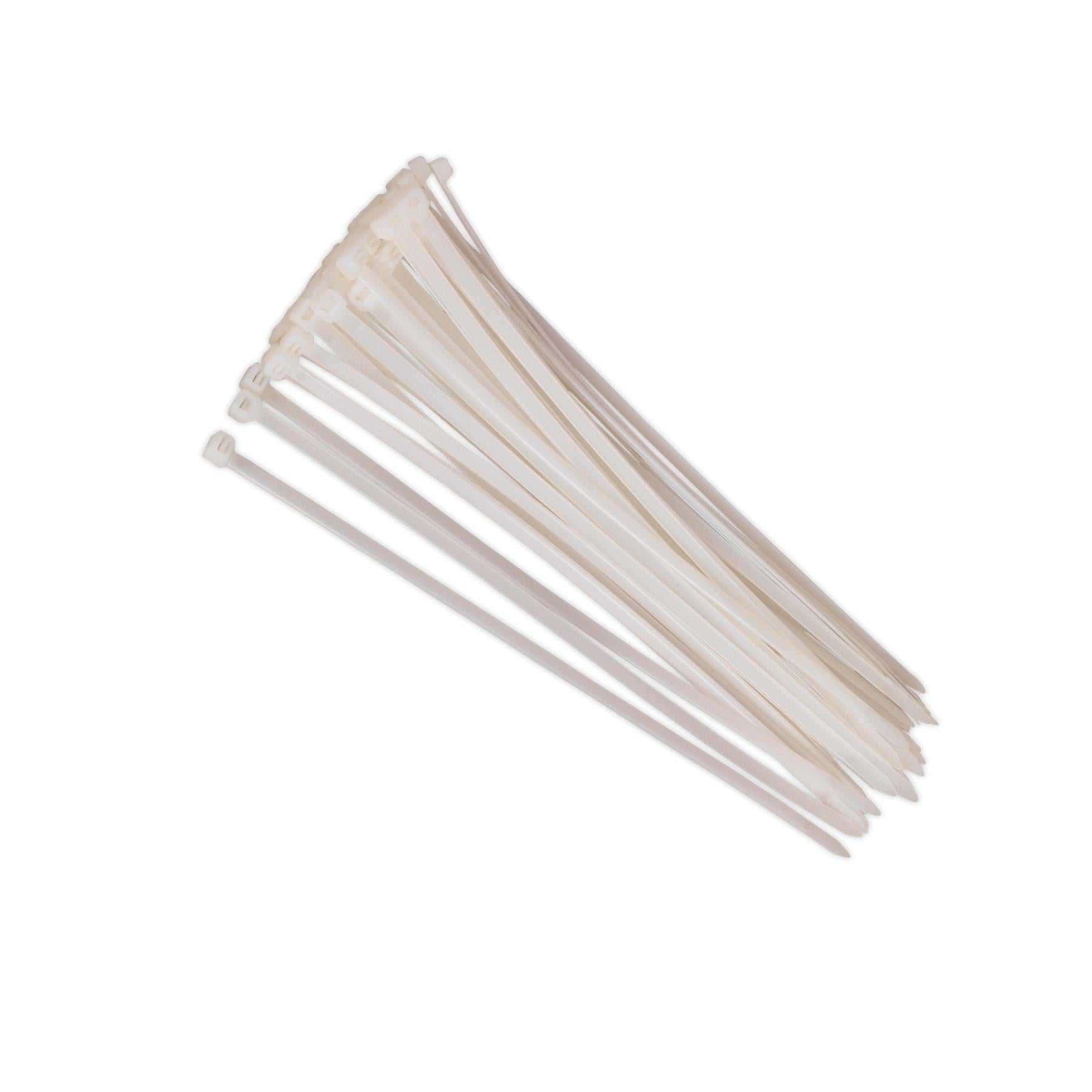 Sealey Cable Tie 380 x 4.8mm White Pack of 100