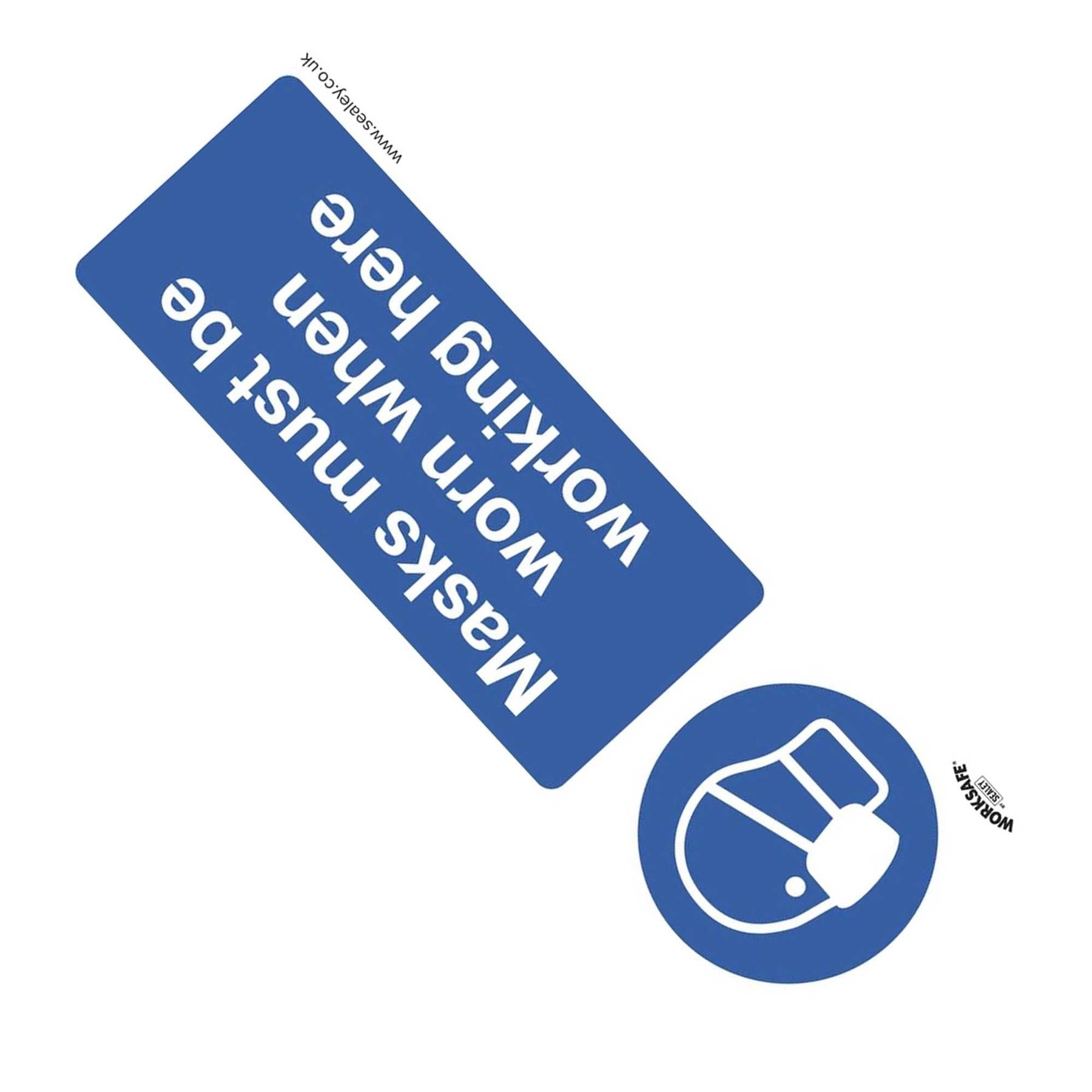 Mandatory Safety Sign - Masks Must Be Worn - Rigid Plastic