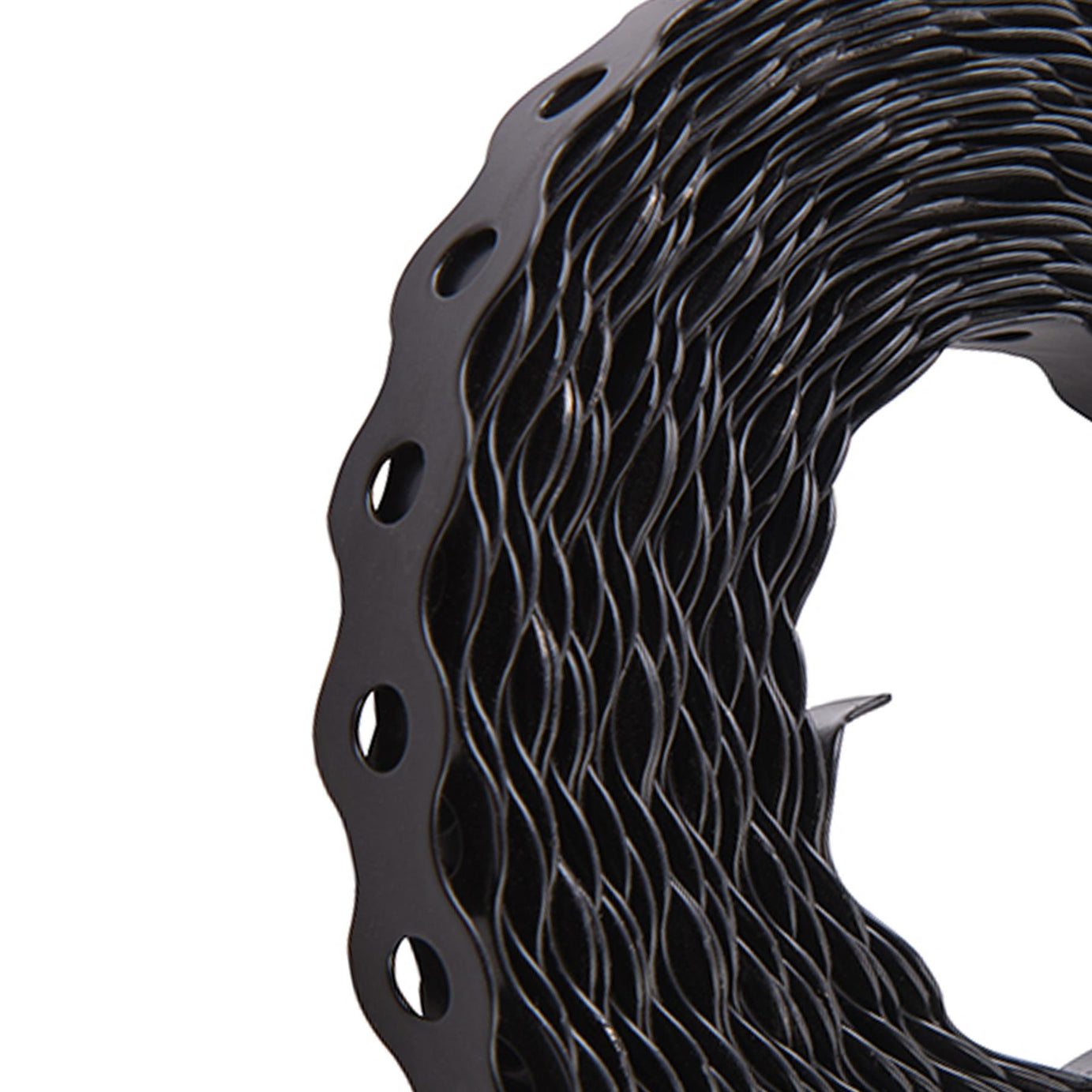 Black Fixing Band Plastic-Coated Galvanised Steel Easy To Bend / Twist 17mmx10M