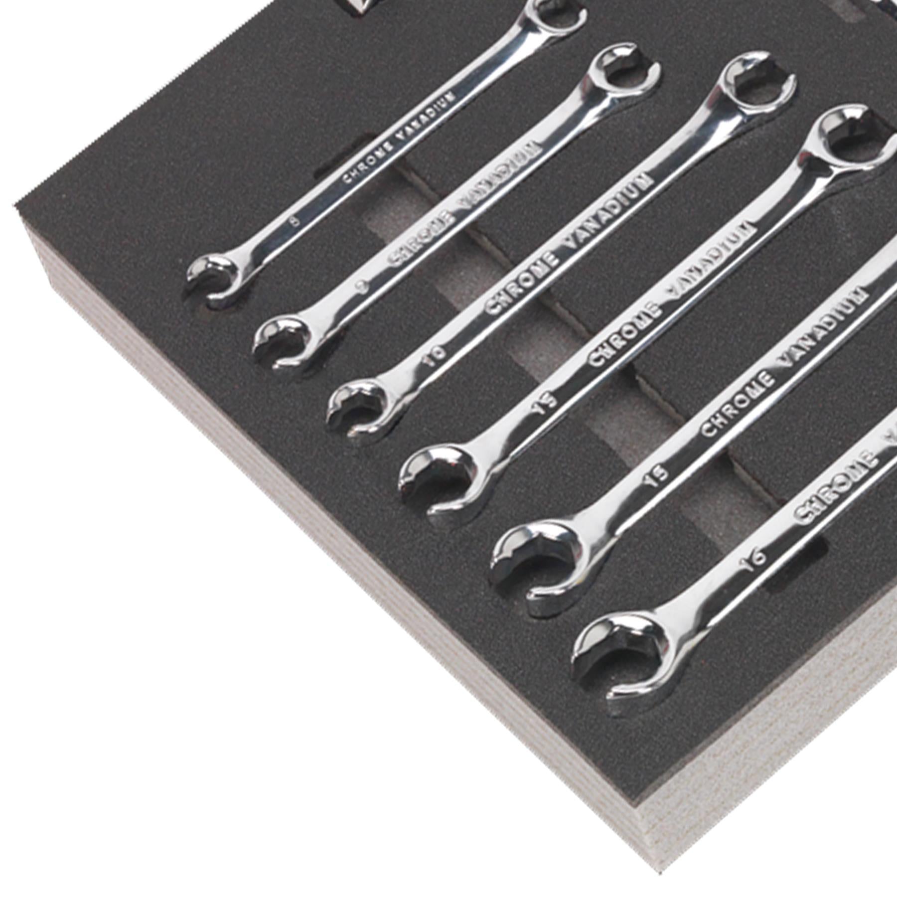 Sealey Tool Tray with Specialised Spanner Set 30pc - Metric
