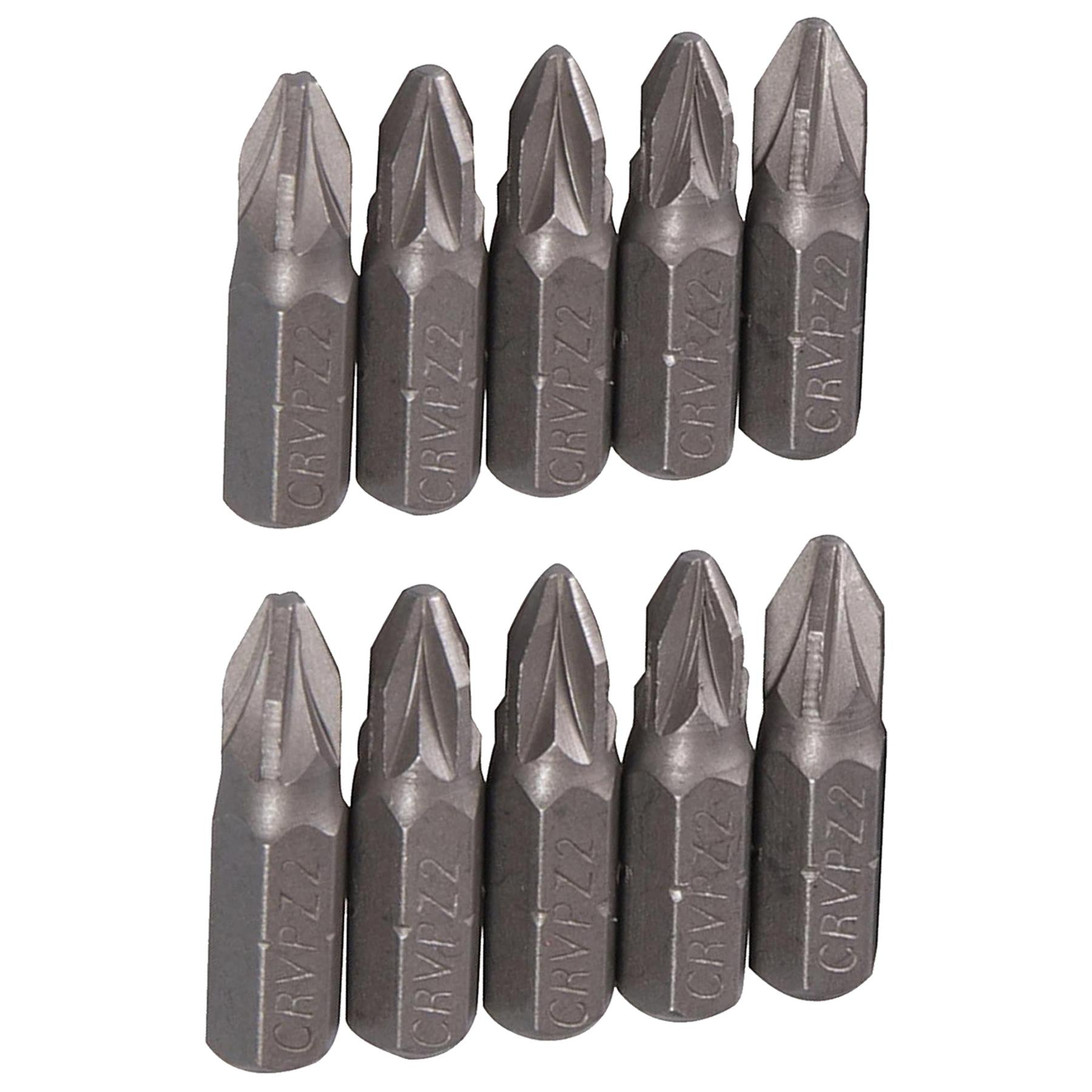 CR-V STEEL POZIDRIV SCREWDRIVER INSERT BITS Extra Tough Driver Screw PZ2