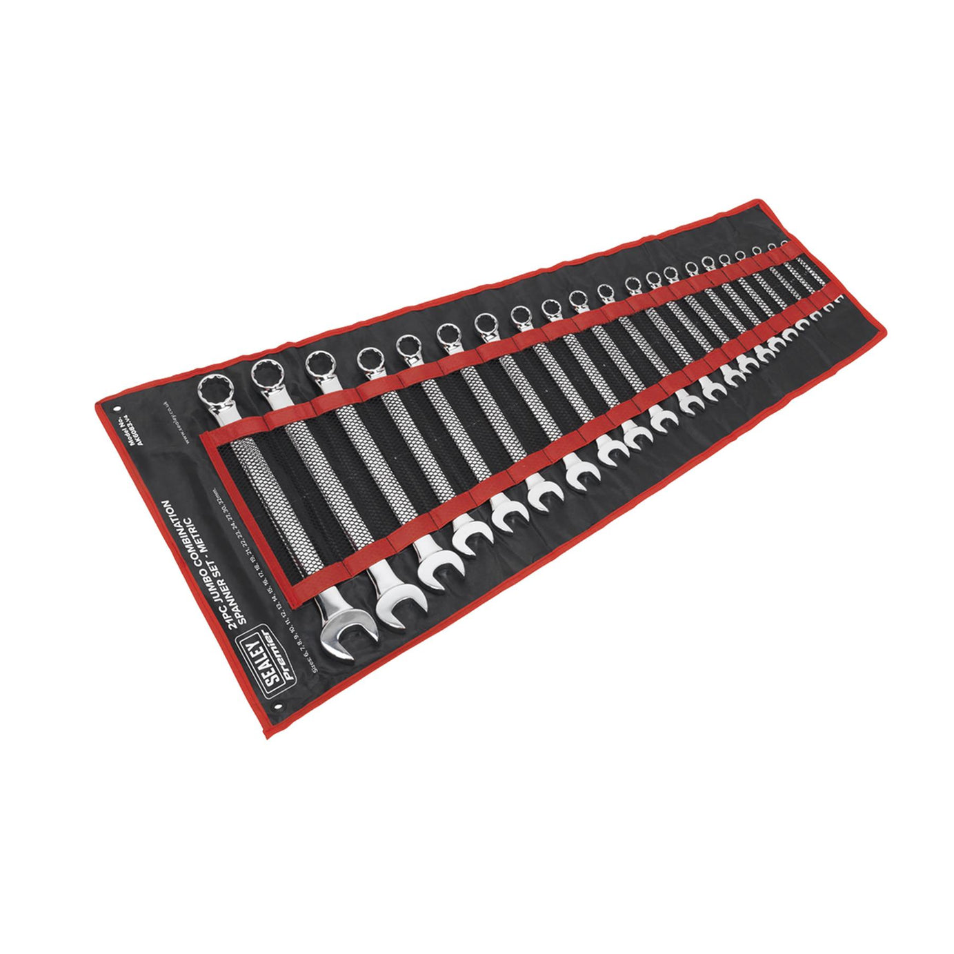 Sealey Combination Spanner Set 21pc Jumbo Metric Fully Polished & mirror Finish