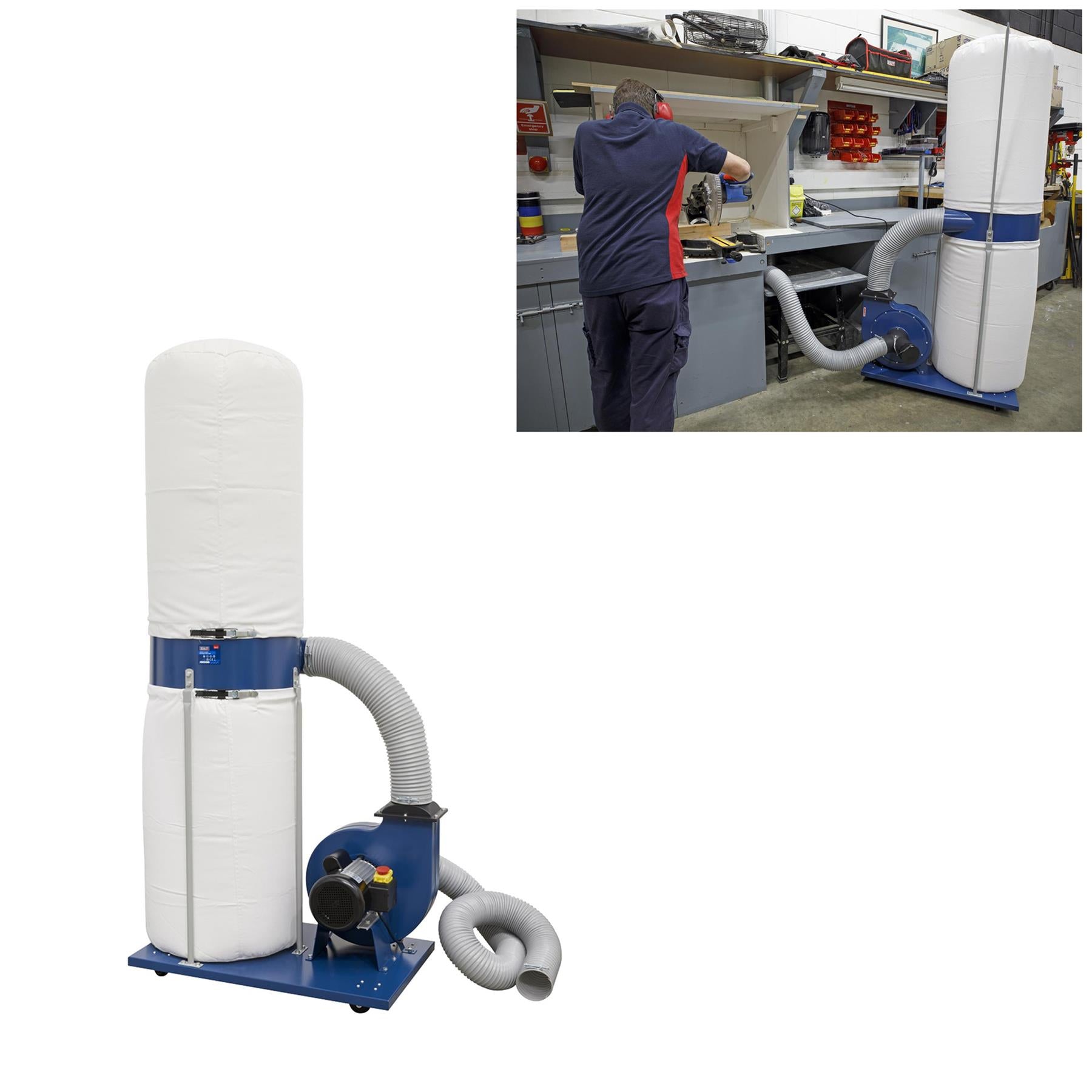 Sealey Dust & Chip Extractor 2hp 230V Dust Extraction
