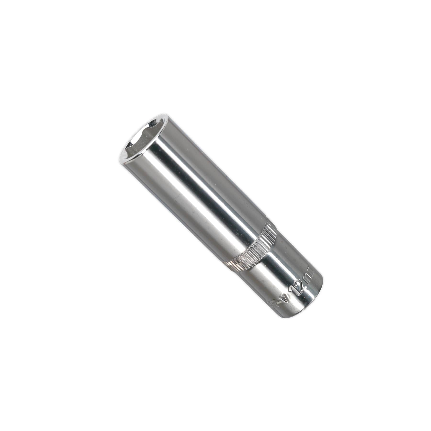 Sealey WallDrive Socket 12mm Deep 3/8"Sq Drive Fully Polished
