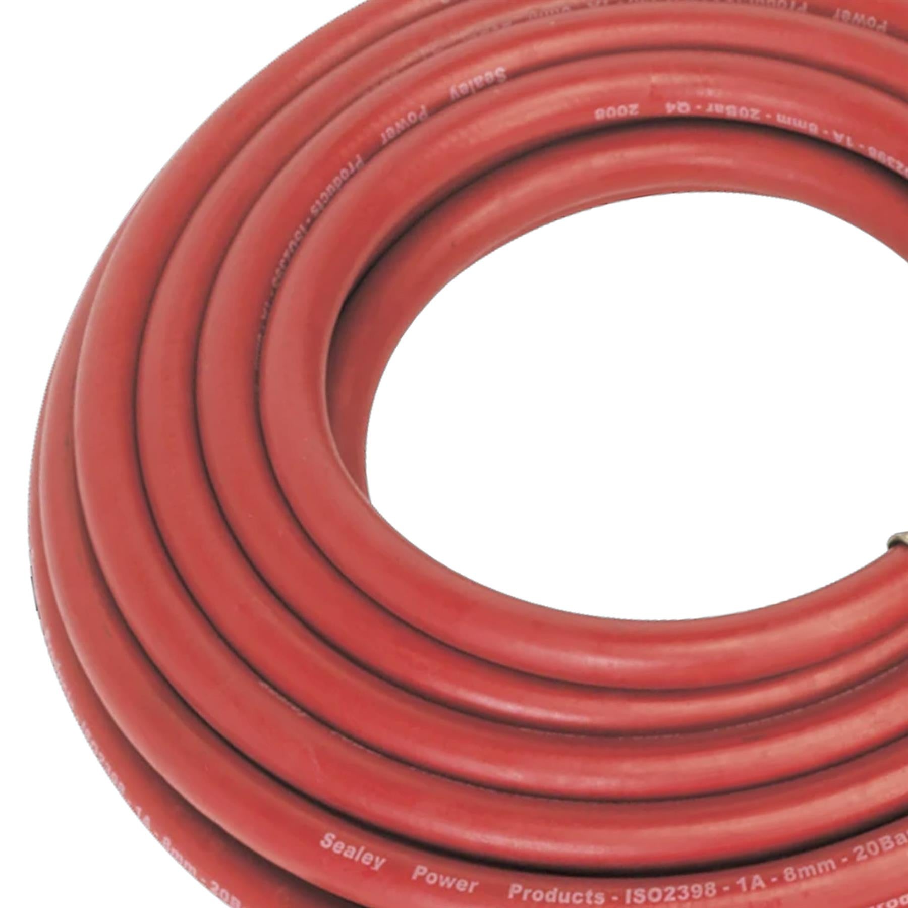 Sealey Air Hose 10m x 8mm with 1/4"BSP Unions