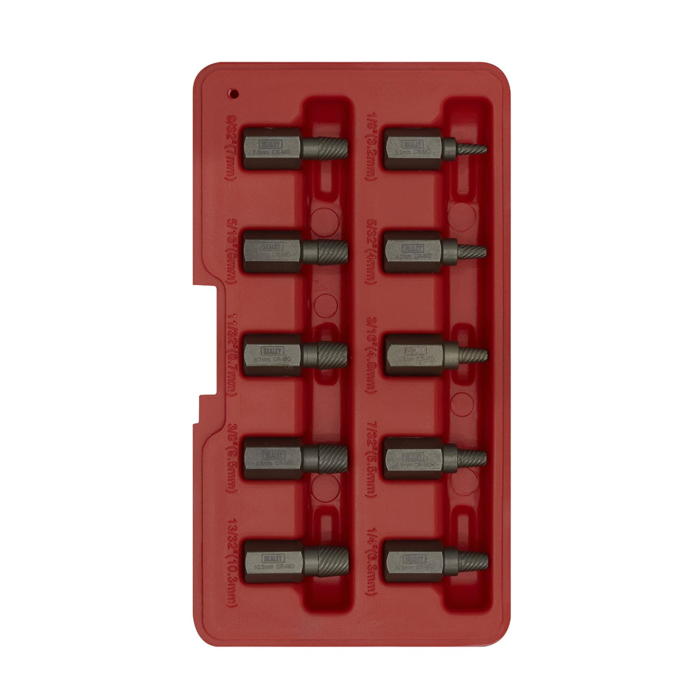 Sealey Multi Spline Screw Extractor Set 10pc