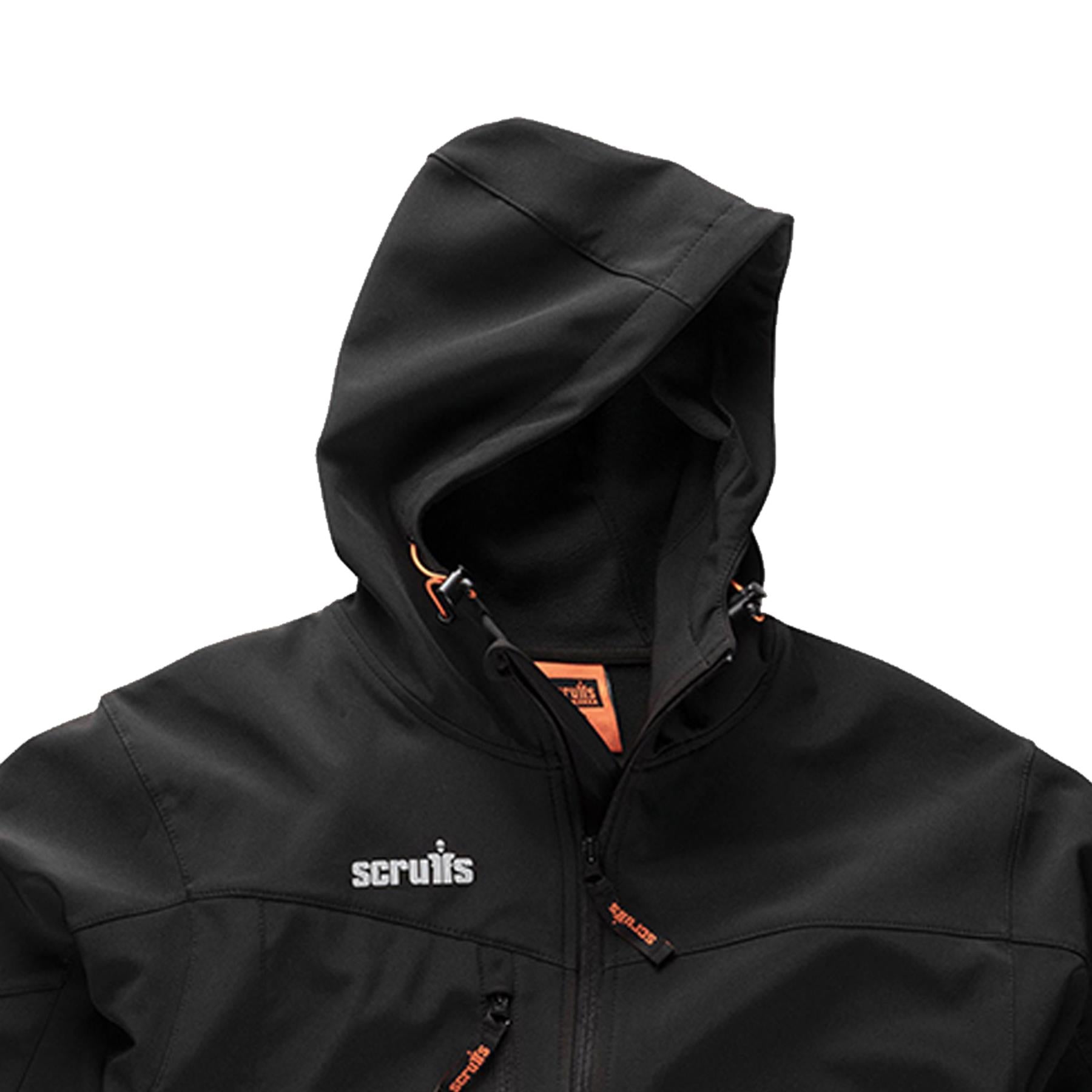 Scruffs Worker Softshell Jacket Black (Small) Men's Trade Work Coat