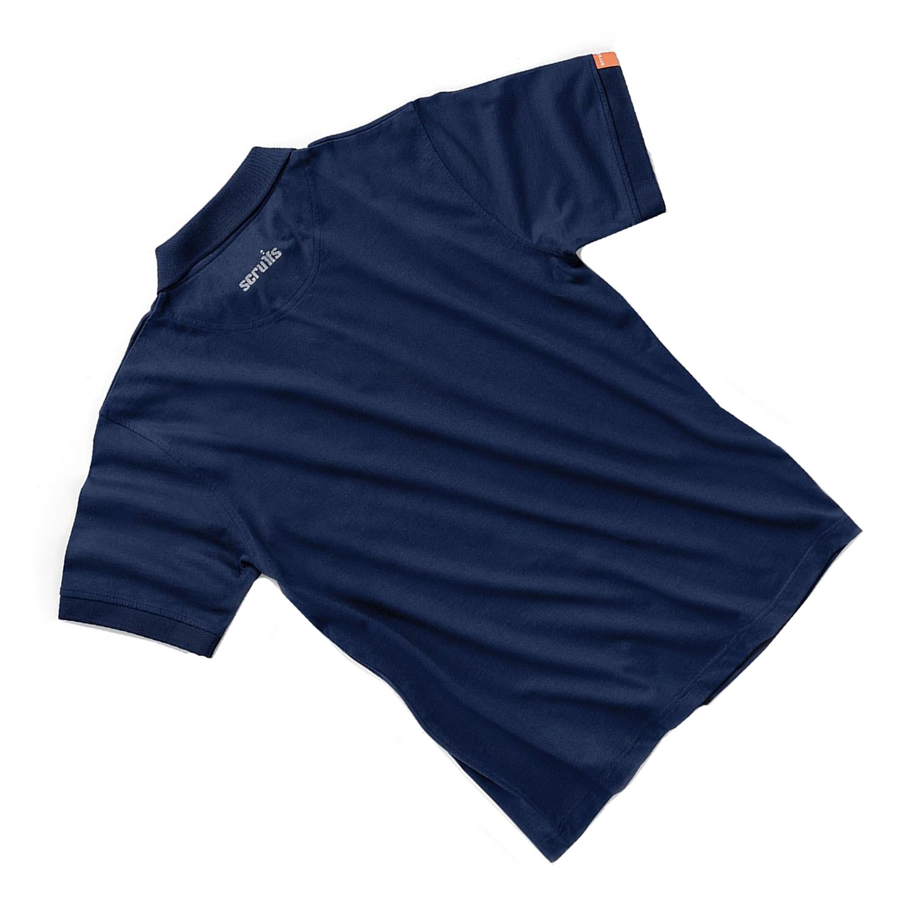 Scruffs Eco Polo Top Work Shirt Navy XL | Short Sleeve Workwear