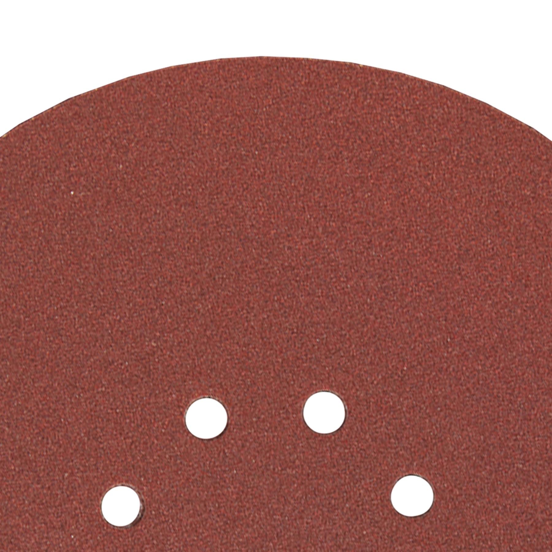 10 PACK-225mm 120 Grit Sanding Sheet Discs-Hole Punch Aluminium Oxide Hook Loop