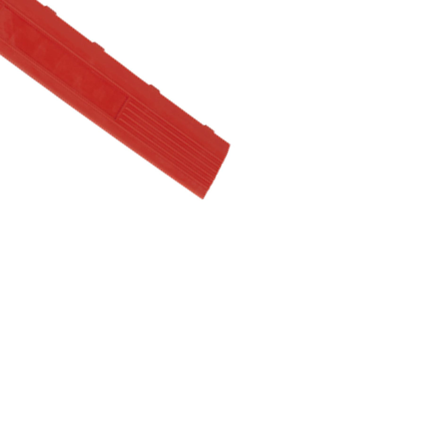 Sealey Polypropylene Floor Tile Edge 400x60mm Red Female-Pack of 6
