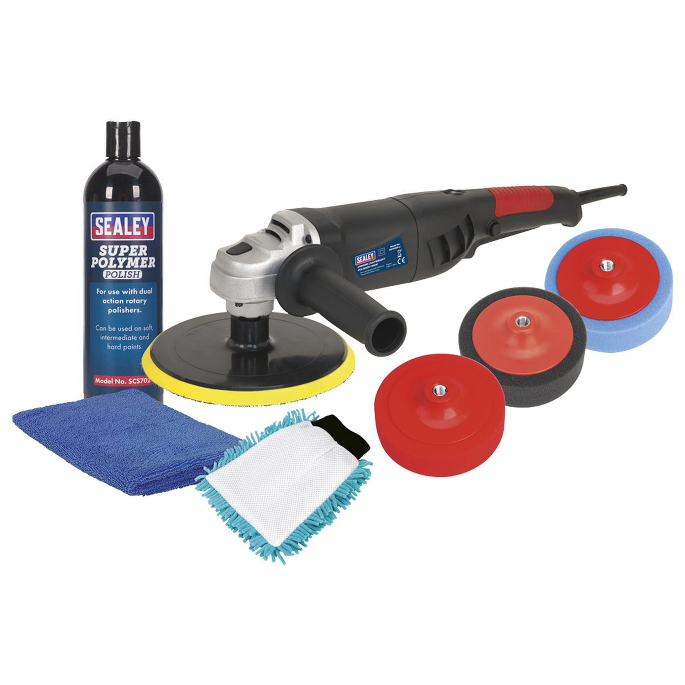 Sealey 180mm Pro Electric Polisher Kit 1100W/230V CPK03