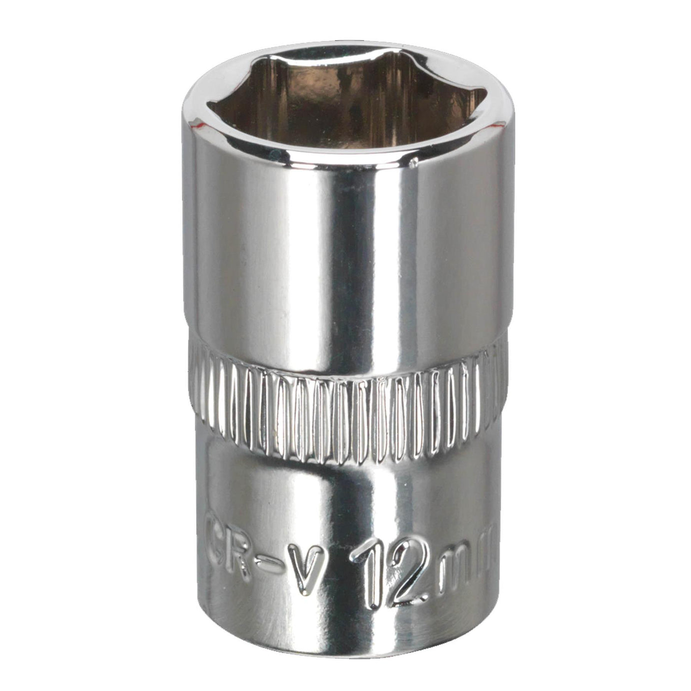 Sealey WallDrive Socket 12mm 3/8"Sq Drive Fully Polished