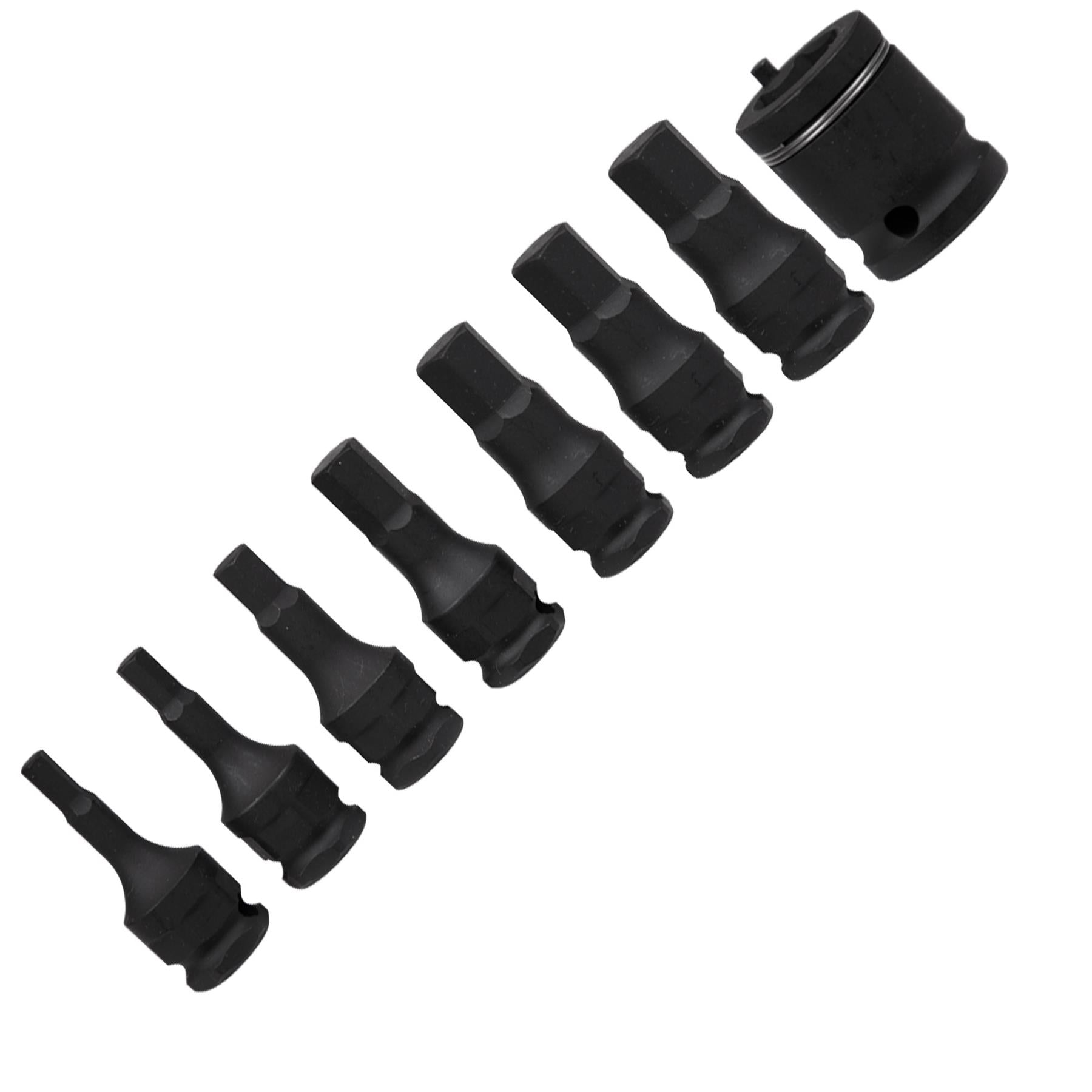 Sealey Impact Hex Socket Bit Set 8pc 3/8"Sq Drive