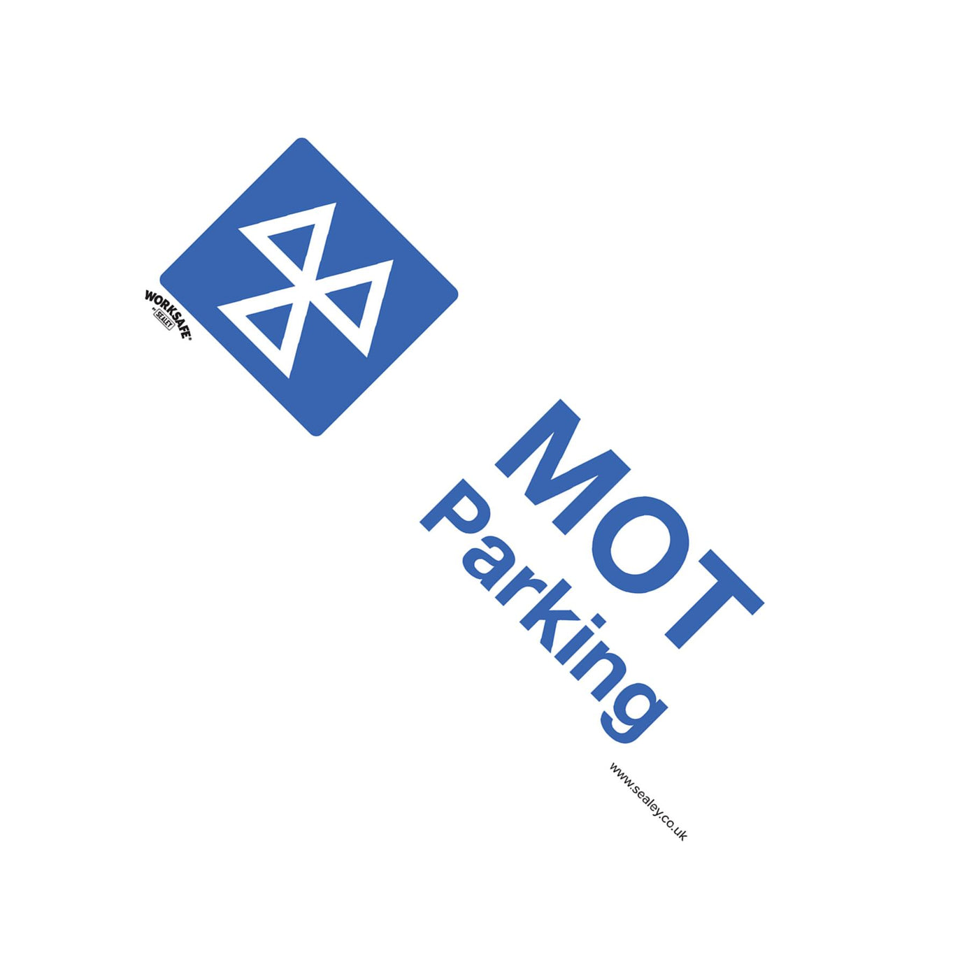 Warning Safety Sign - MOT Parking - Self-Adhesive Vinyl