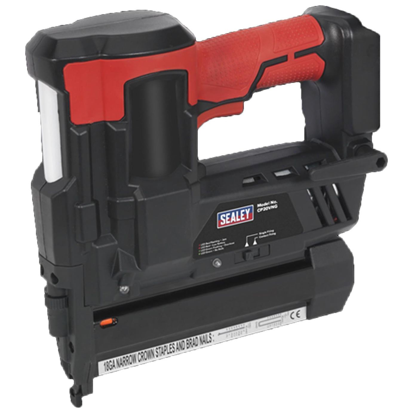 Cordless Staple/Nail Gun Kit From Sealey 18G 20V - 2 Batteries