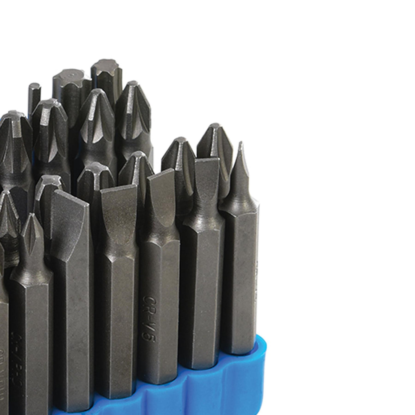 33 Pce Screwdriver Bit Set 50mm Chrome Vanadium 5 X Slotted, Bit Holder And Case