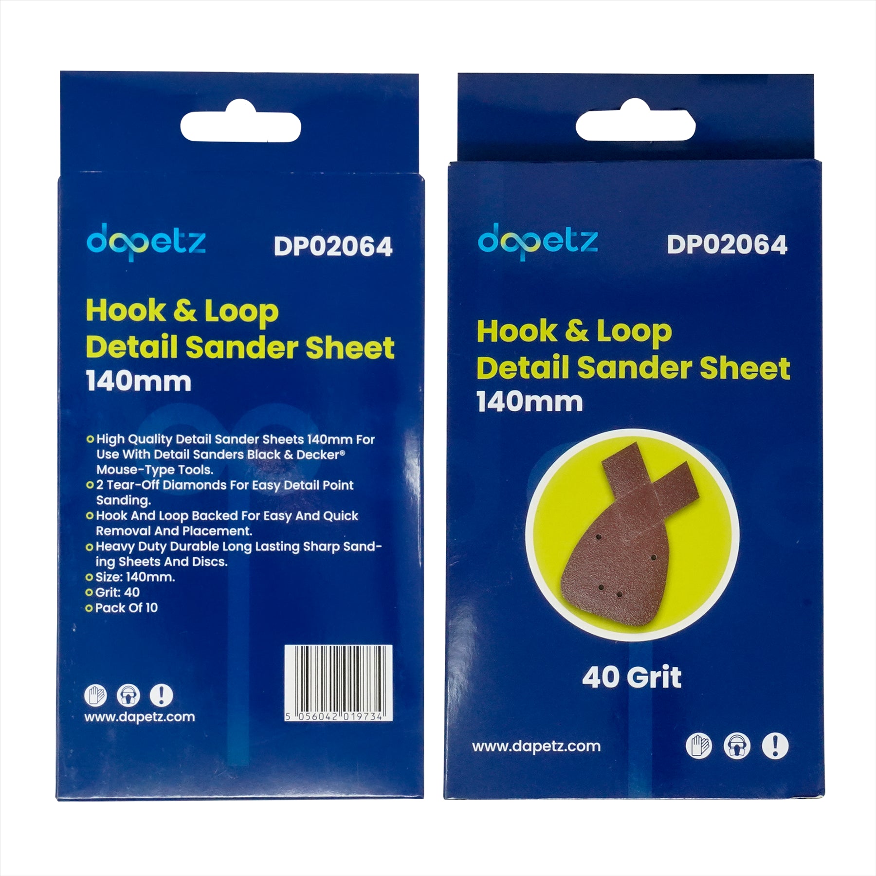 Mouse Sanding Detail Sheets 40 Grits 