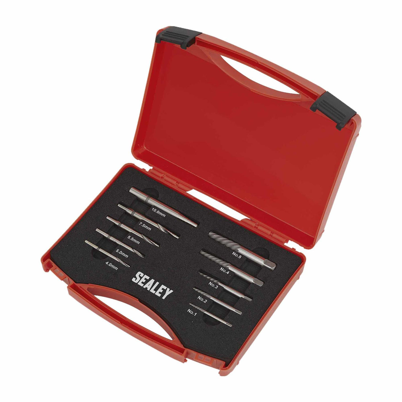 Sealey Step Drill Screw/Bolt Extractor Set 10pc