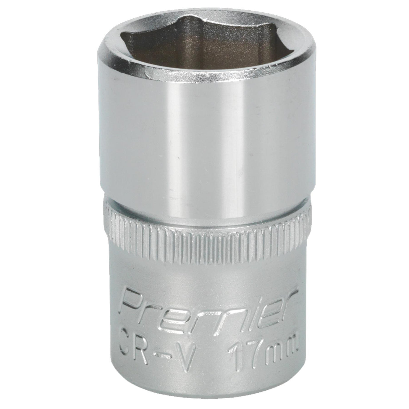 Sealey WallDrive Socket 17mm 1/2"Sq Drive Chrome Vanadium steel