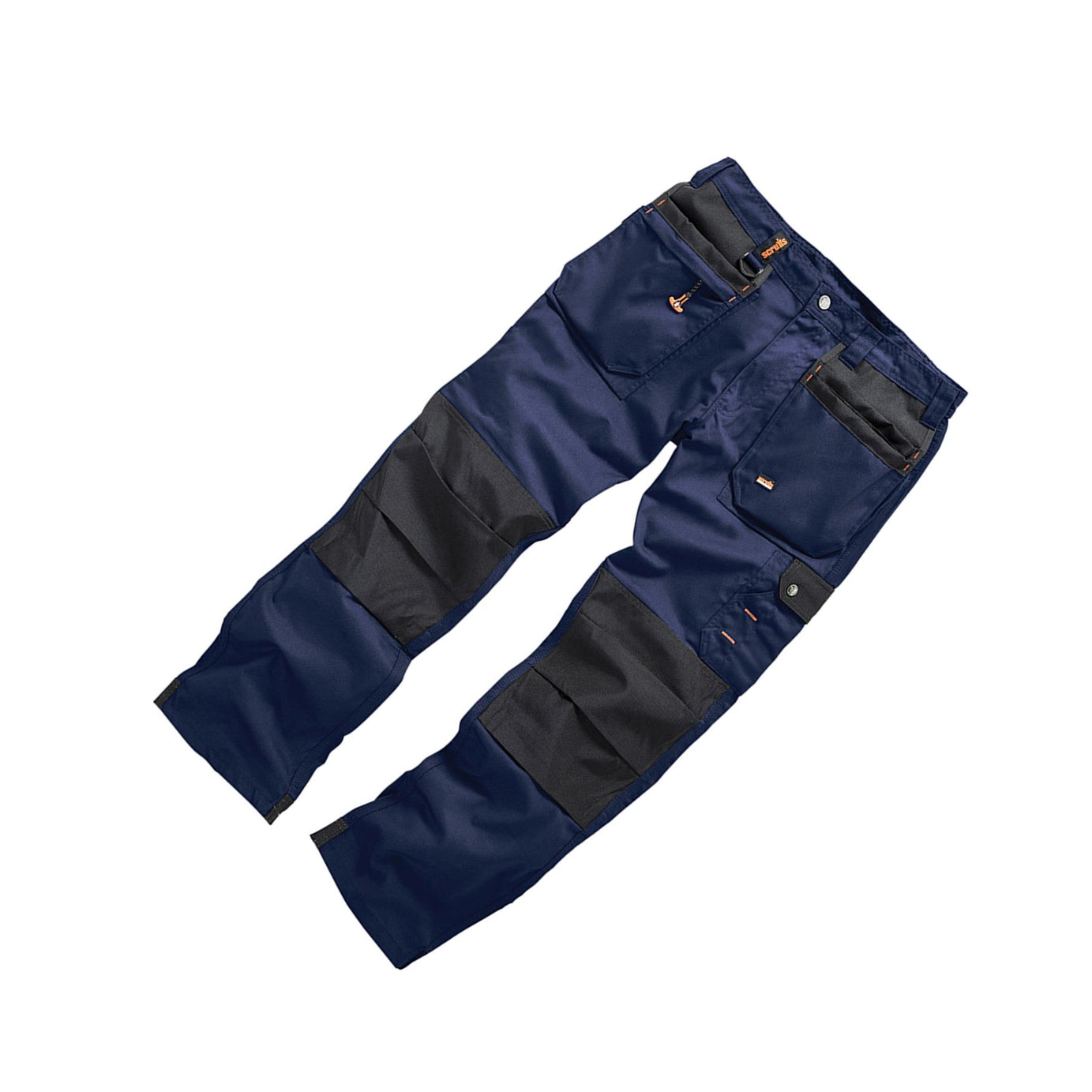 Scruffs Worker Plus Work Trousers 34R Navy Cargo Combat Hard Wearing Trouser