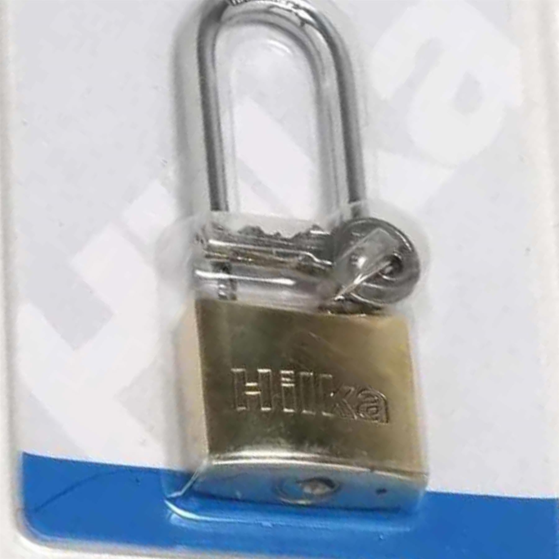 40mm Brass Long Shackle Padlock with Rust and Corrosion Resistance