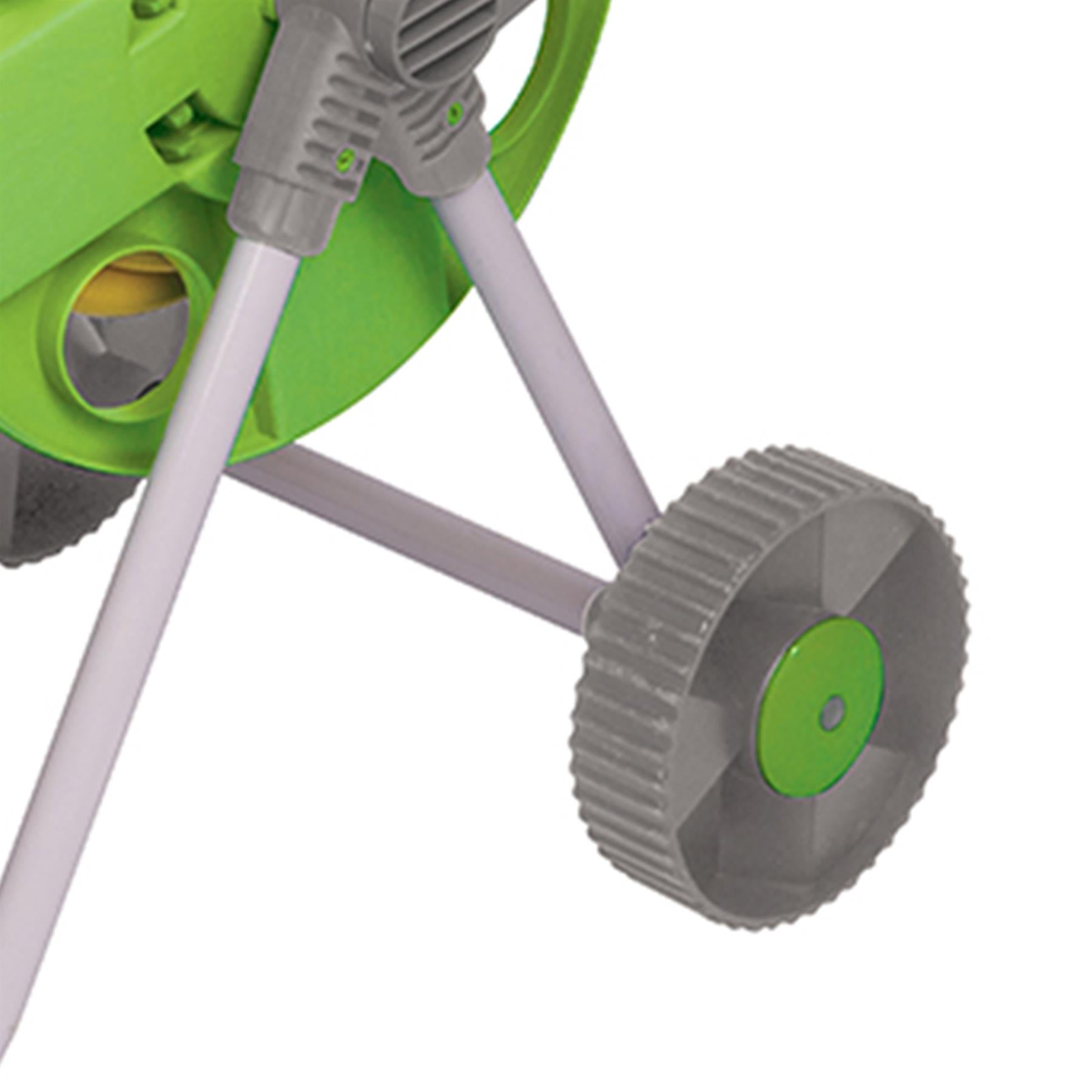 Wheeled Lightweight Garden Hose Pipe Reel Cart 45M Capacity Easy To Wheel