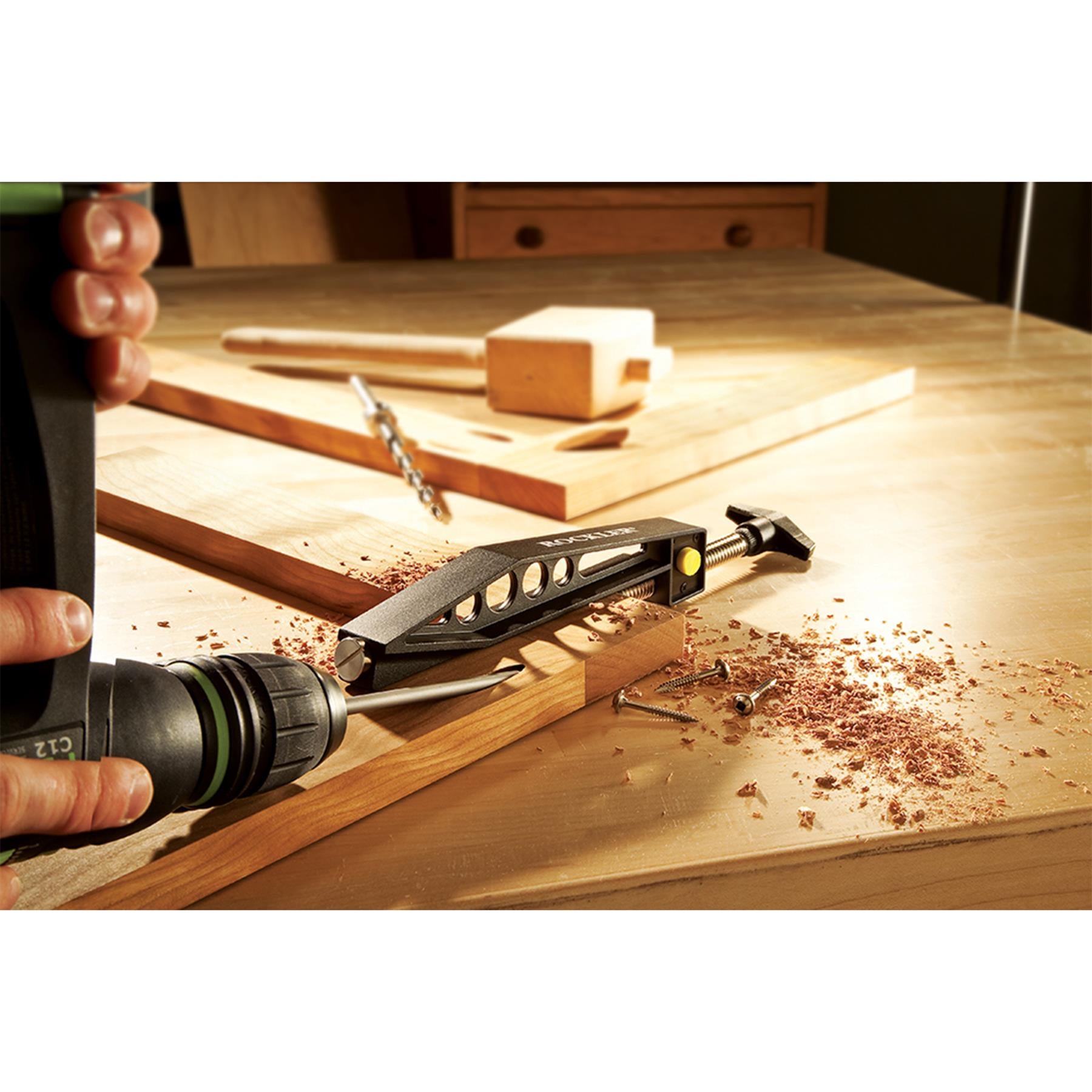 Quick-Release Pock-it Hole Clamp Ergonomic76mm (3") For Pocket Hole Joints