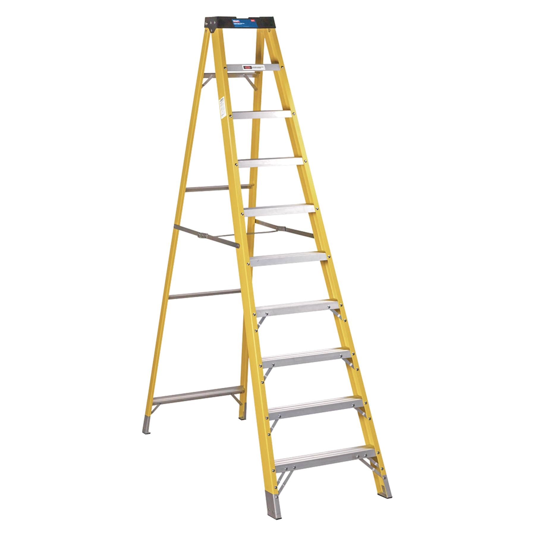 Sealey Fibreglass Step Ladder 9-Tread EN 131