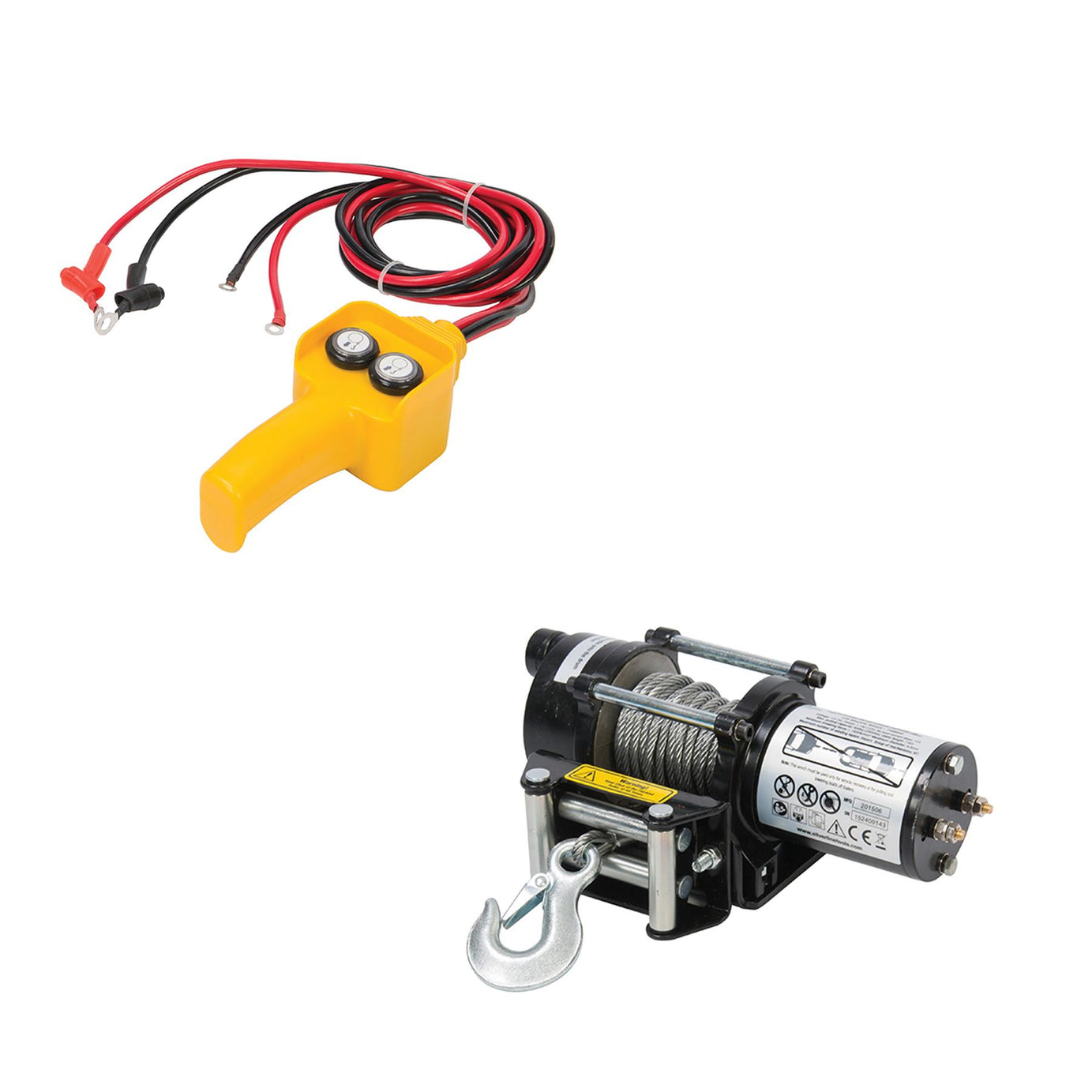12V Electric Winch 2000Lb Vehicle-Mounted Professional Work Tool DIY