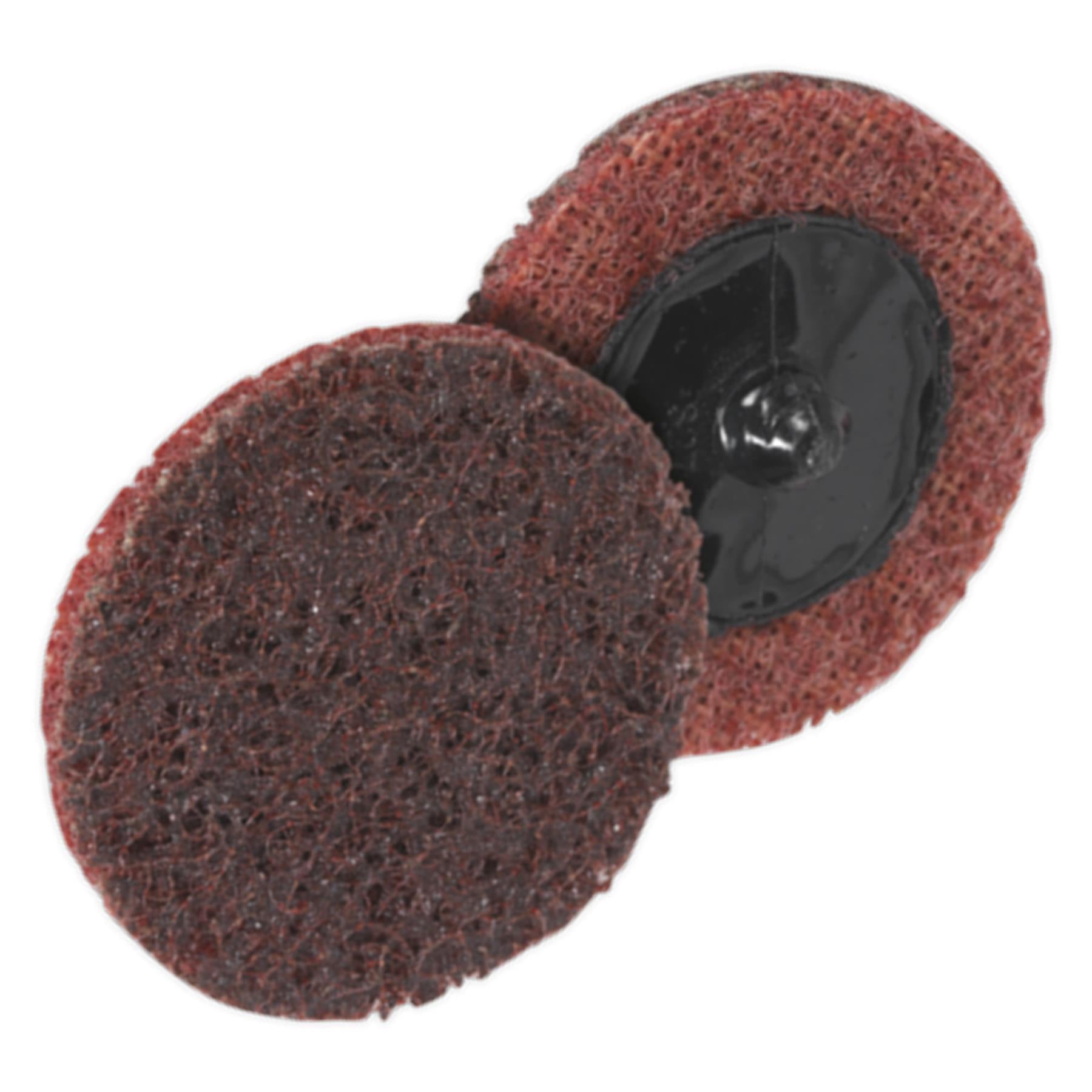 Sealey Quick-Change Preparation Pad 50mm Medium Pack of 10