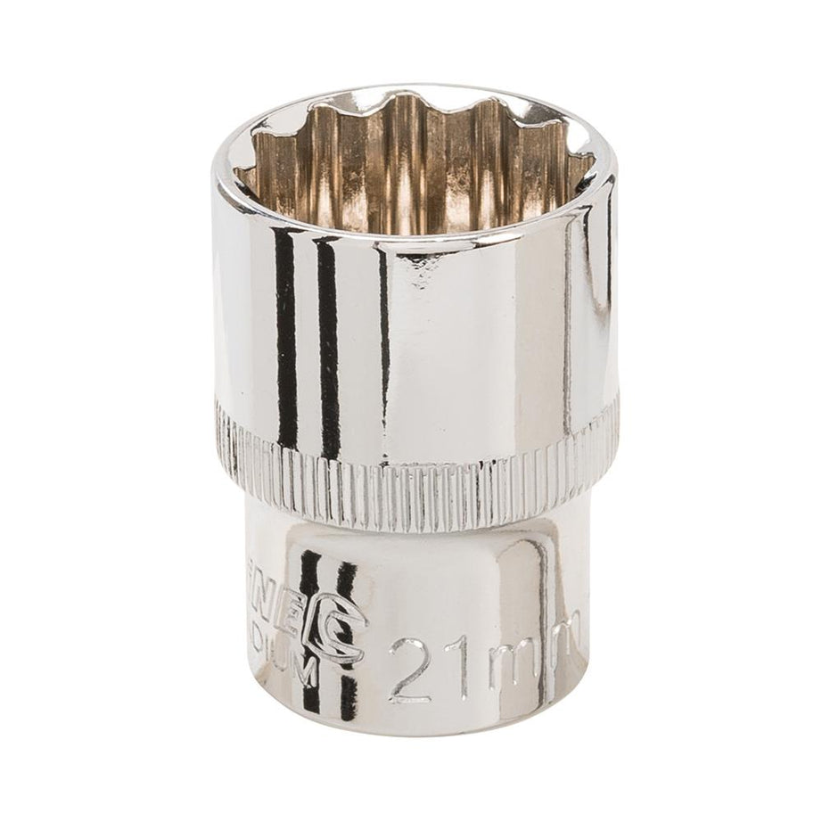 Socket 1/2" Drive 12pt Metric 12 Point Bi Hex Corrotion Resistant Socket 21mm
