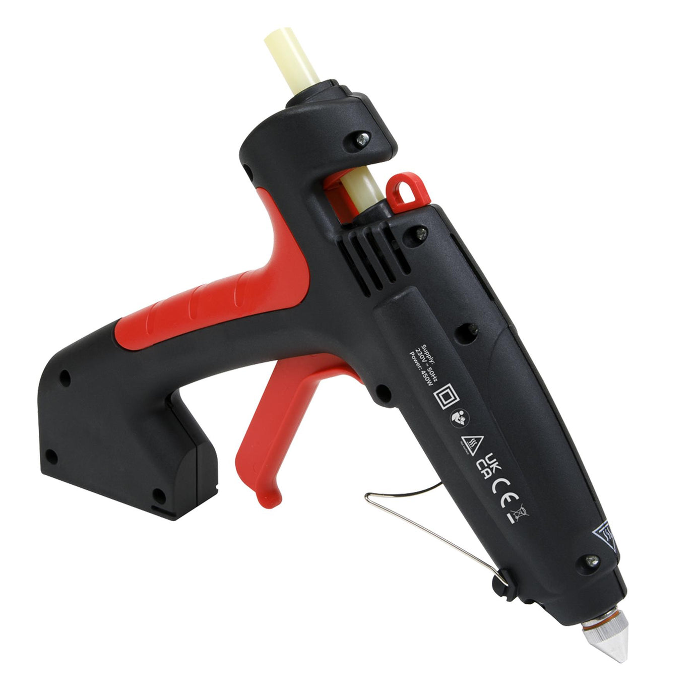 Sealey Hot Glue Gun Professional 450W 230V Electric Trigger Adhesive Quick Melt