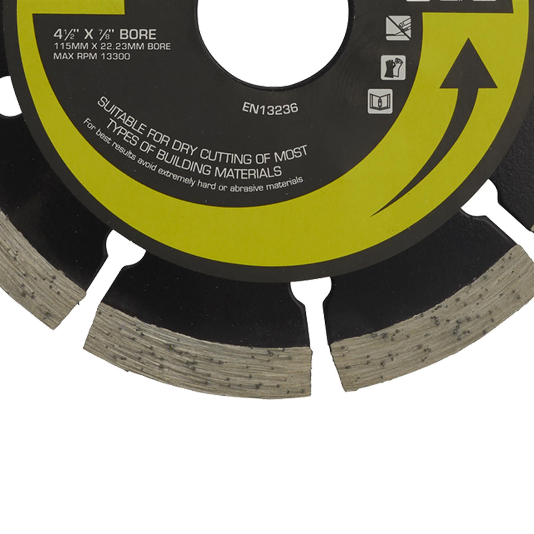Sealey  Ø115 x 22mm Value Diamond Blade