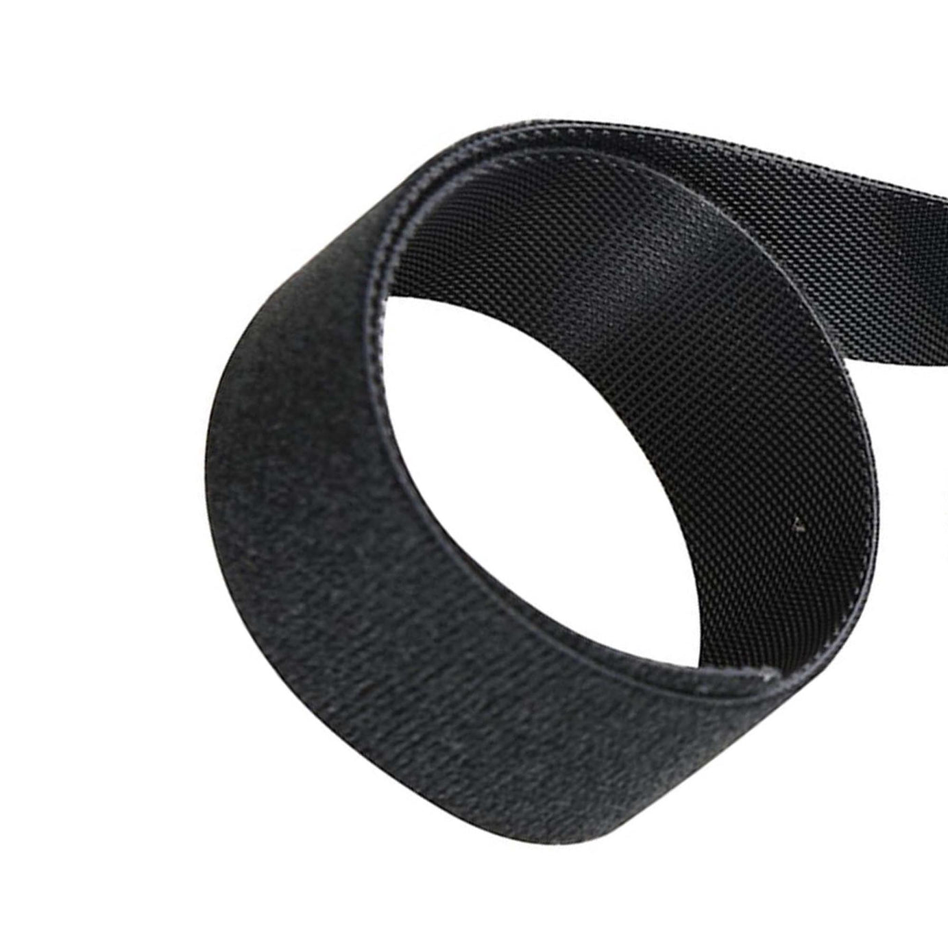 Self-Wrap Hook & Loop Tape Black - 25mm X 5M Double-Sided 100% Nylon Reusable