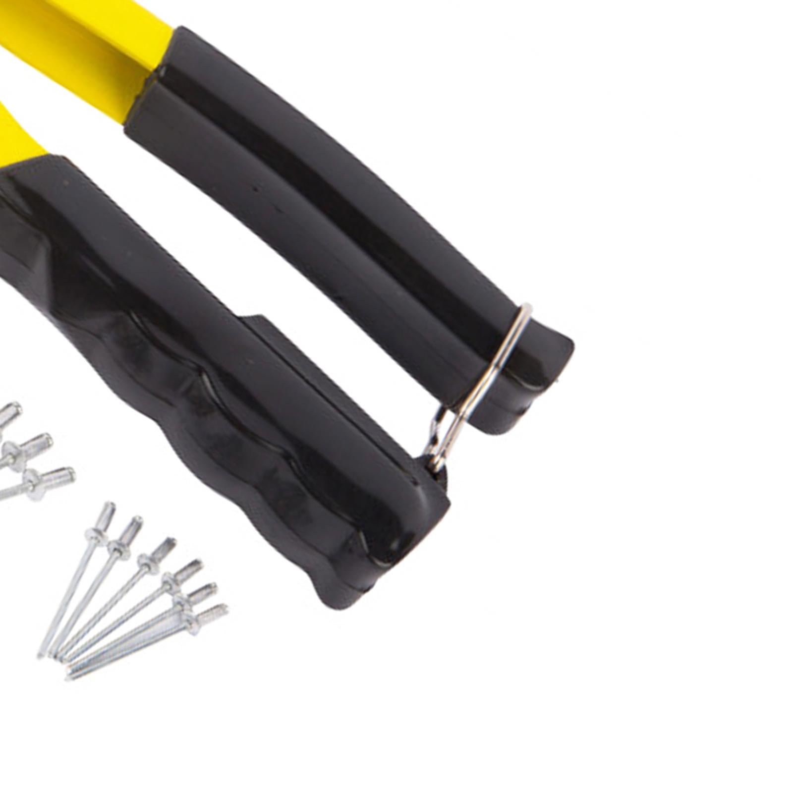 BlueSpot Hand Pop Rivet Gun With 60 Rivets And 4 Size Riveter Nozzles