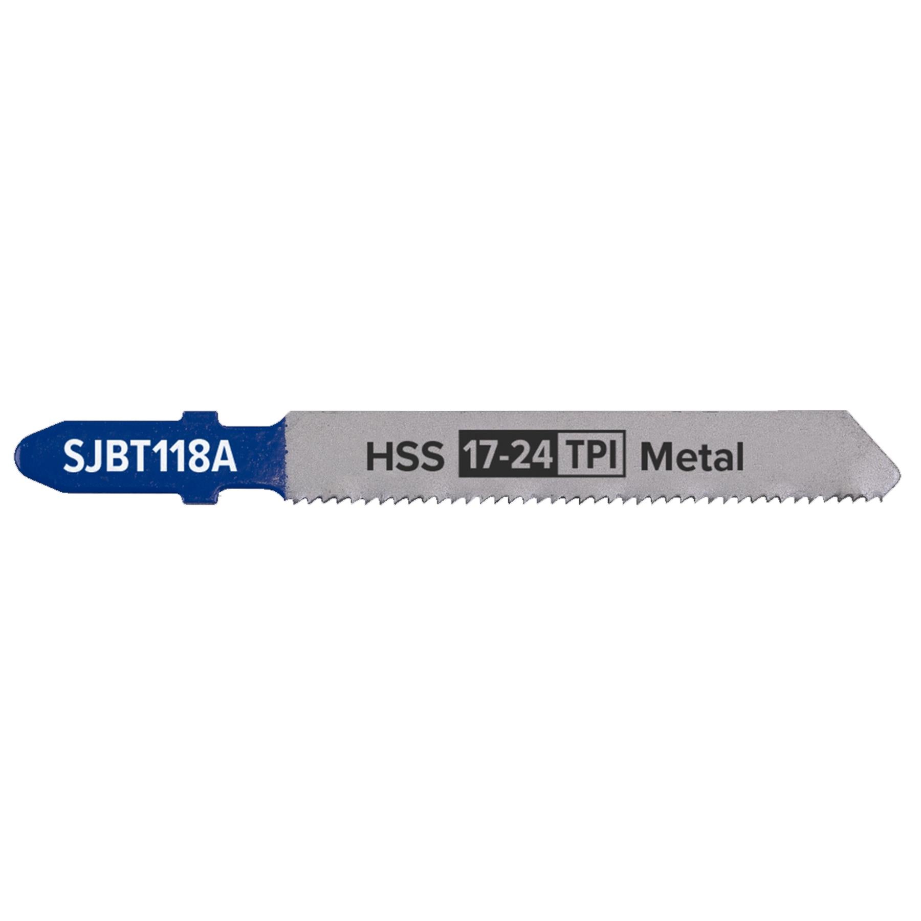Sealey Jigsaw Blade Metal 92mm 17-24tpi - Pack of 5