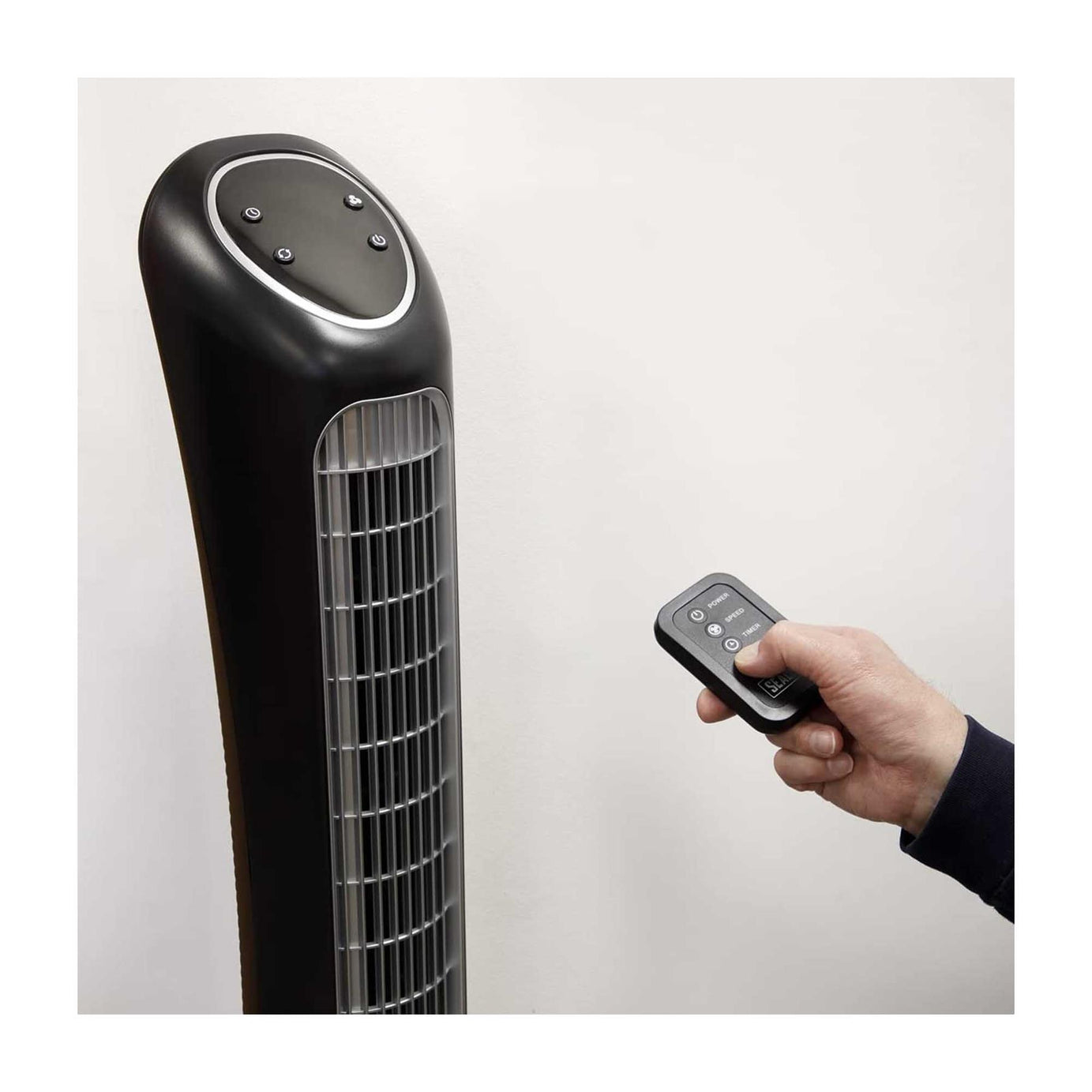 Sealey 43" Quiet High Performance Oscillating Tower Fan