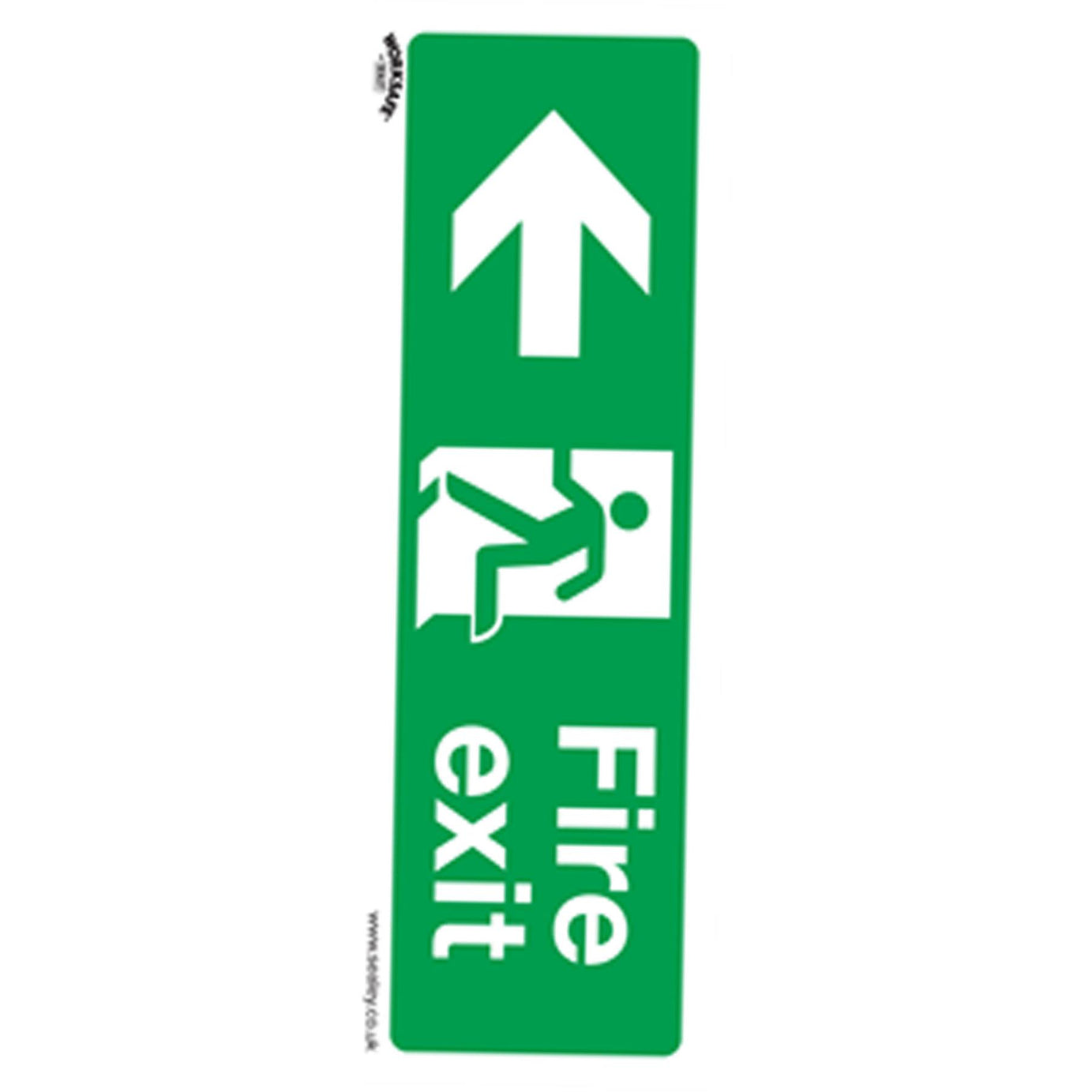 Safety Sign - Fire Exit (Left) - Rigid Plastic - Pack of 10. Sealey