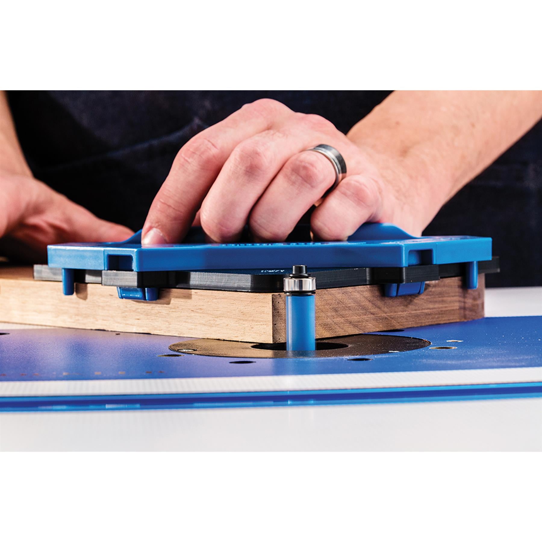 Corner Radius Routing Templates 4 Pc With Rubber Strips 3 - 25mm (1/8 - 1) Radii
